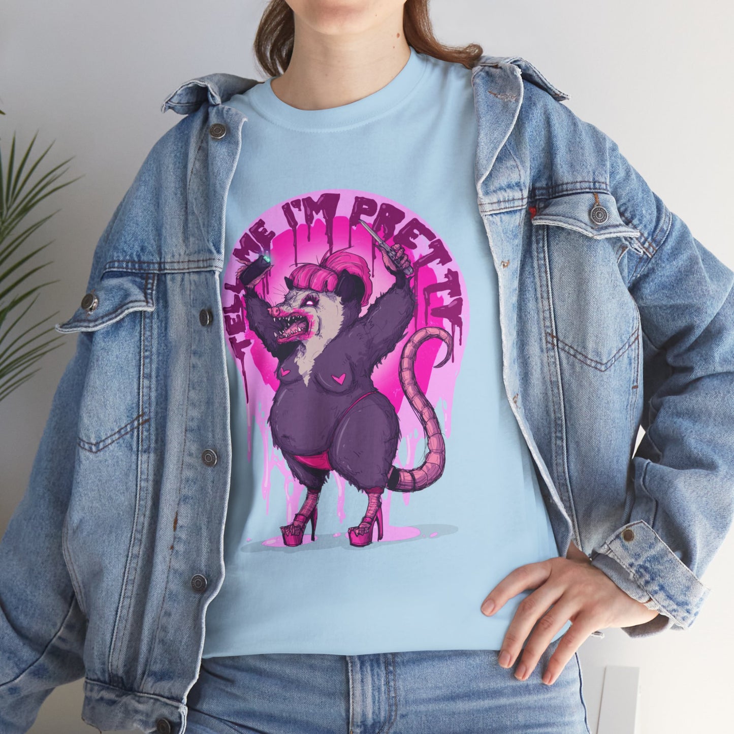 Pretty Opossum Unisex Heavy Cotton Tee