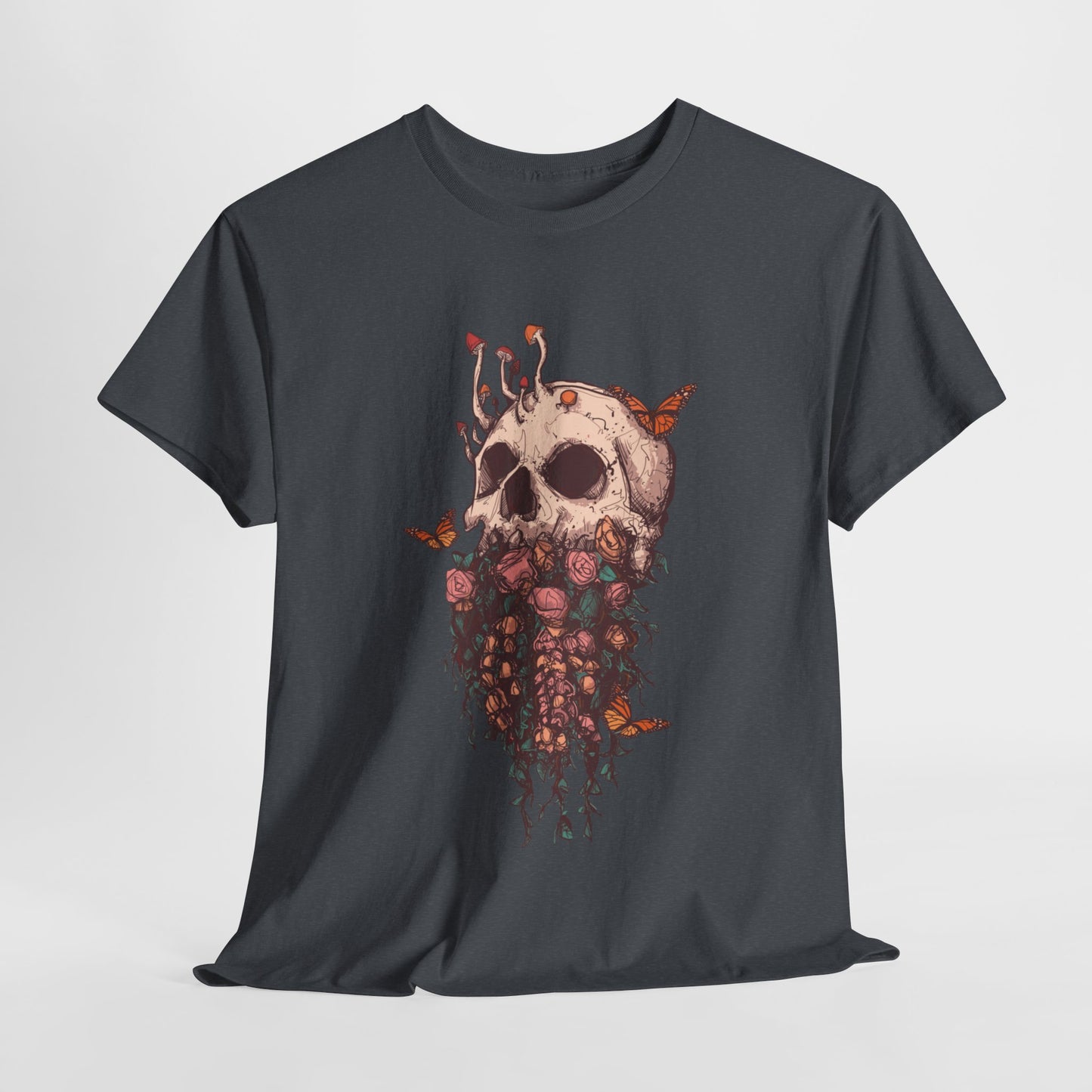 Elemental Skull Nature Unisex Heavy Cotton Tee