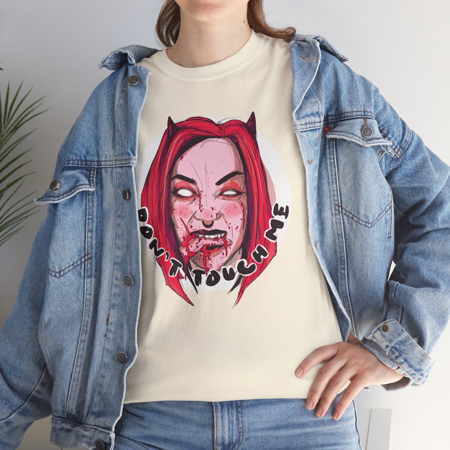 Don't Touch Me Unisex Heavy Cotton Tee