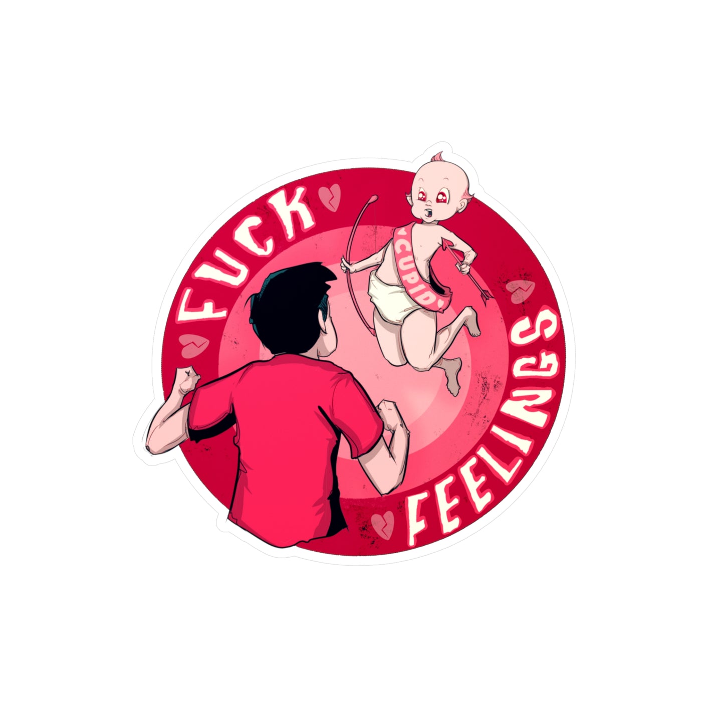 Fuck Feelings Kiss-Cut Vinyl Decal