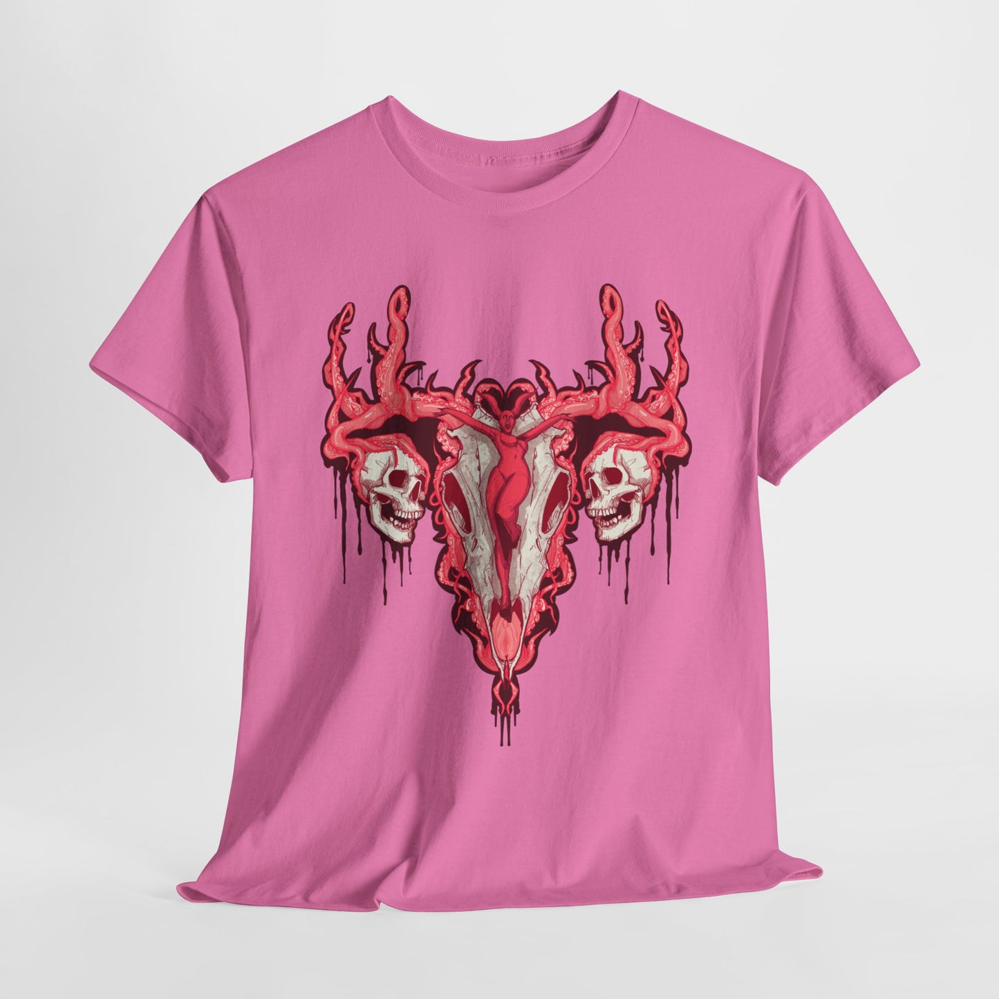 Uterus From Hell Unisex Heavy Cotton Tee