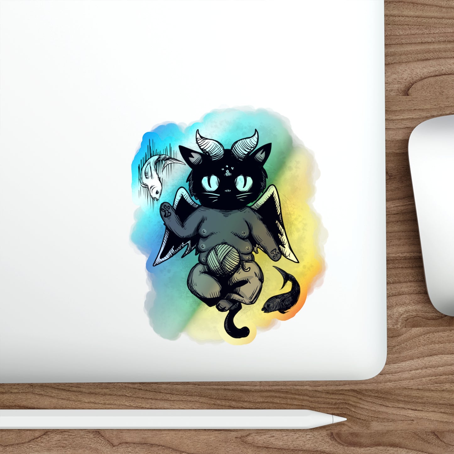 Baphocat Holographic Die-cut Stickers