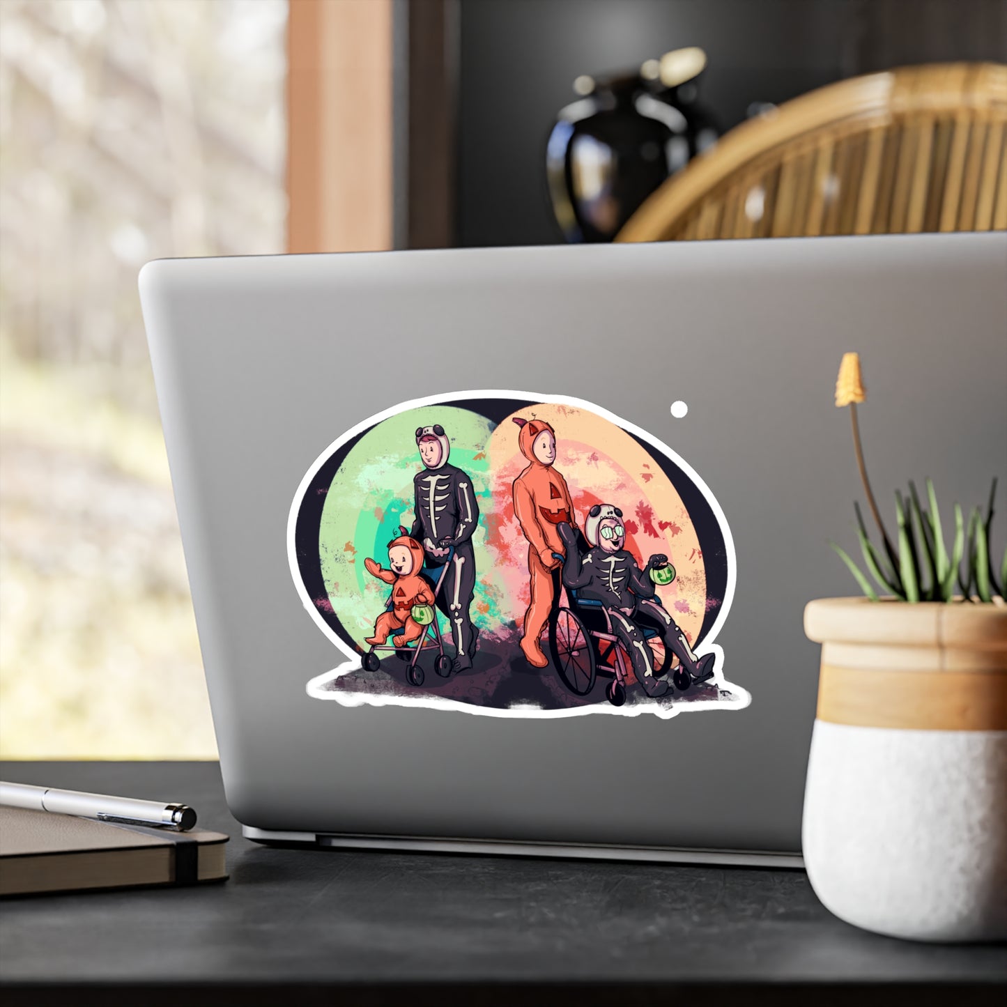 Timeless Halloween Kiss-Cut Vinyl Decal