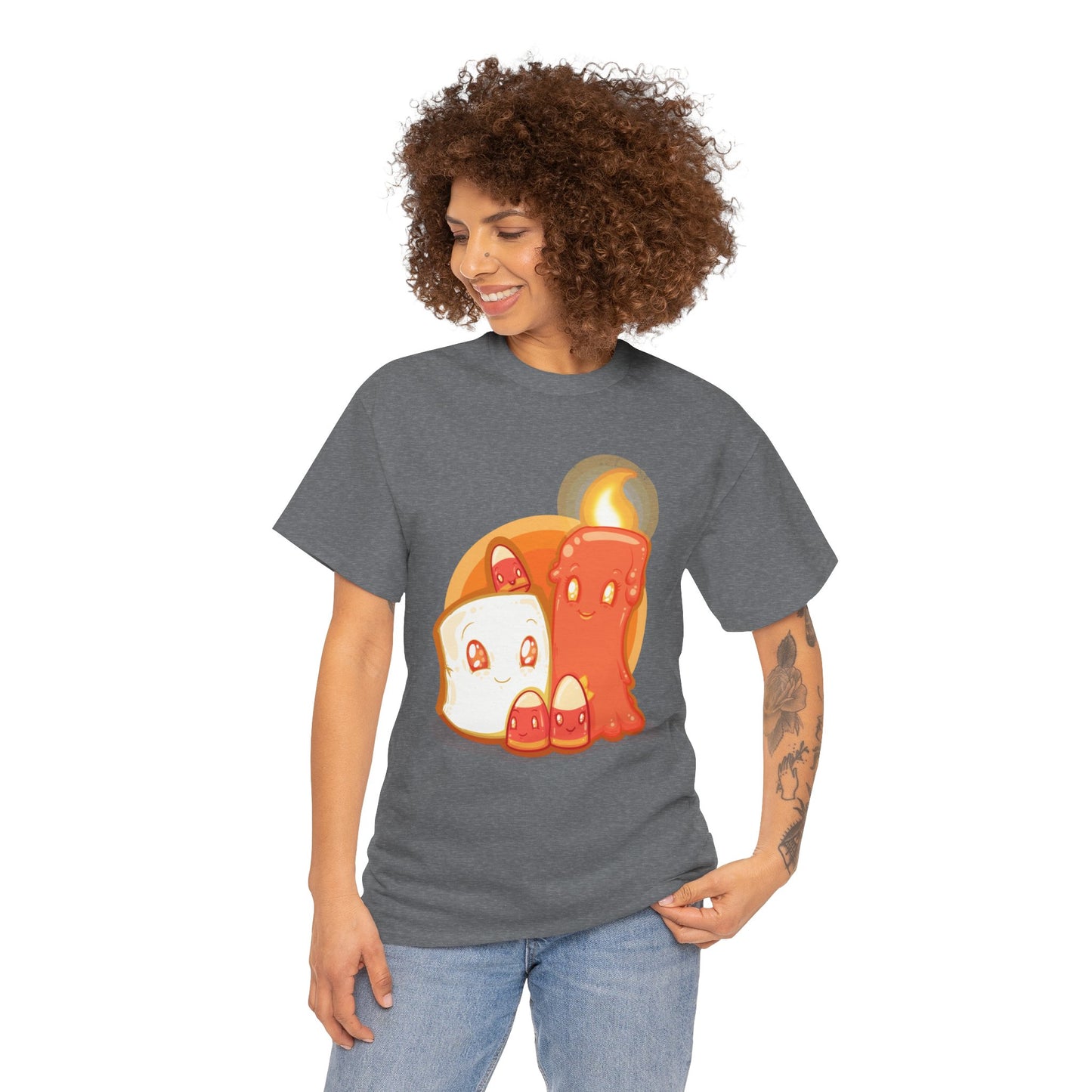 How Candy Corn Is Made Unisex Heavy Cotton Tee