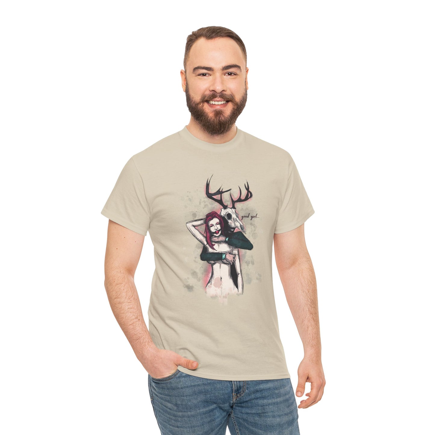 Deer Daddy Series 3: Good Girl Unisex Heavy Cotton Tee