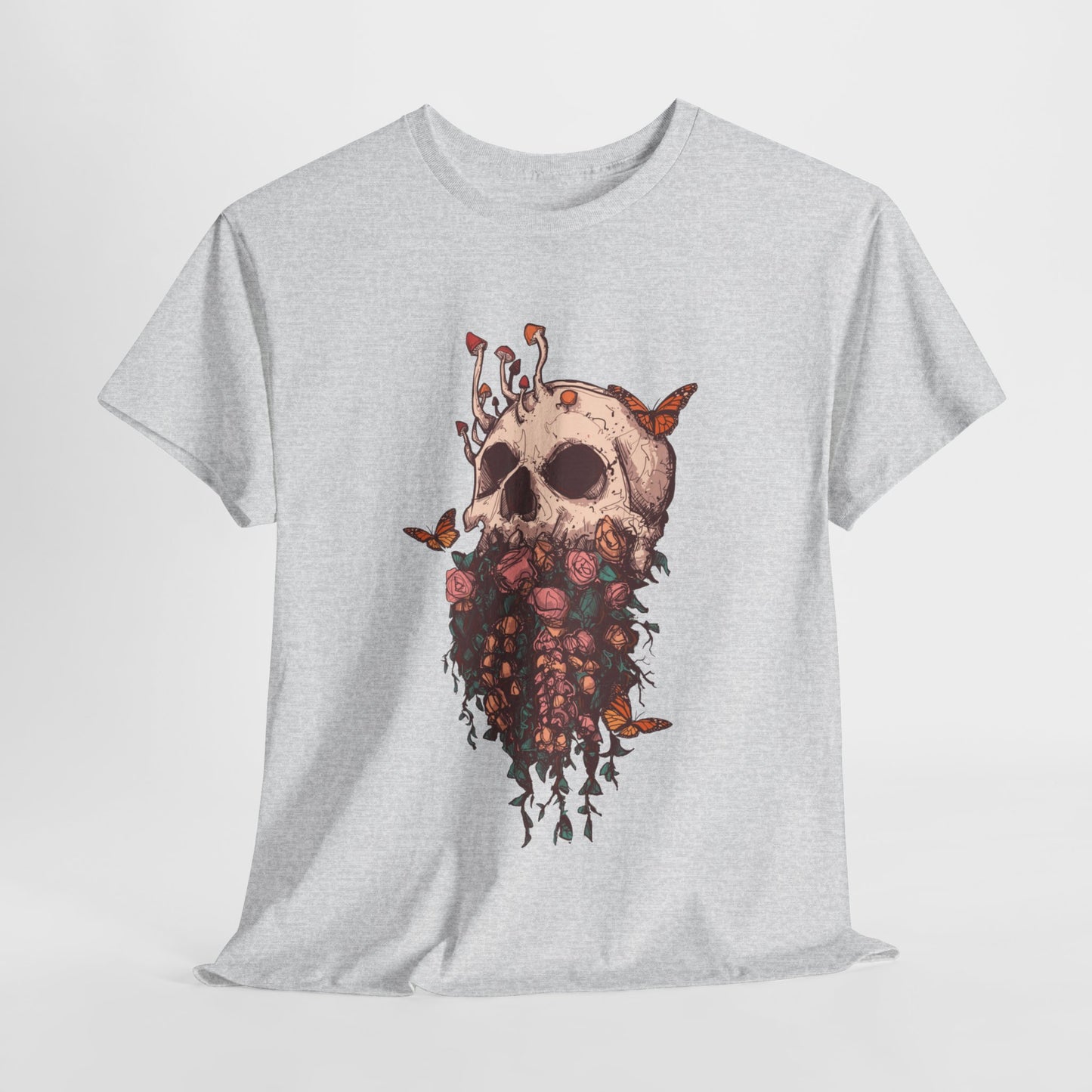 Elemental Skull Nature Unisex Heavy Cotton Tee