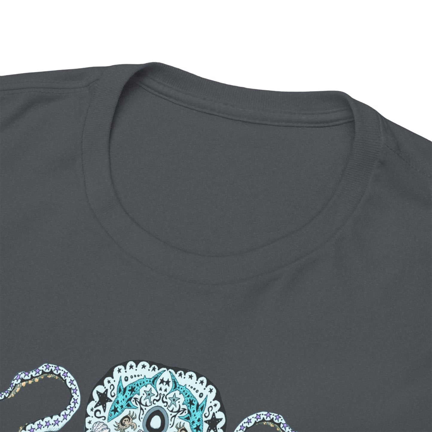 Octopus Sugar Skull Unisex Heavy Cotton Tee