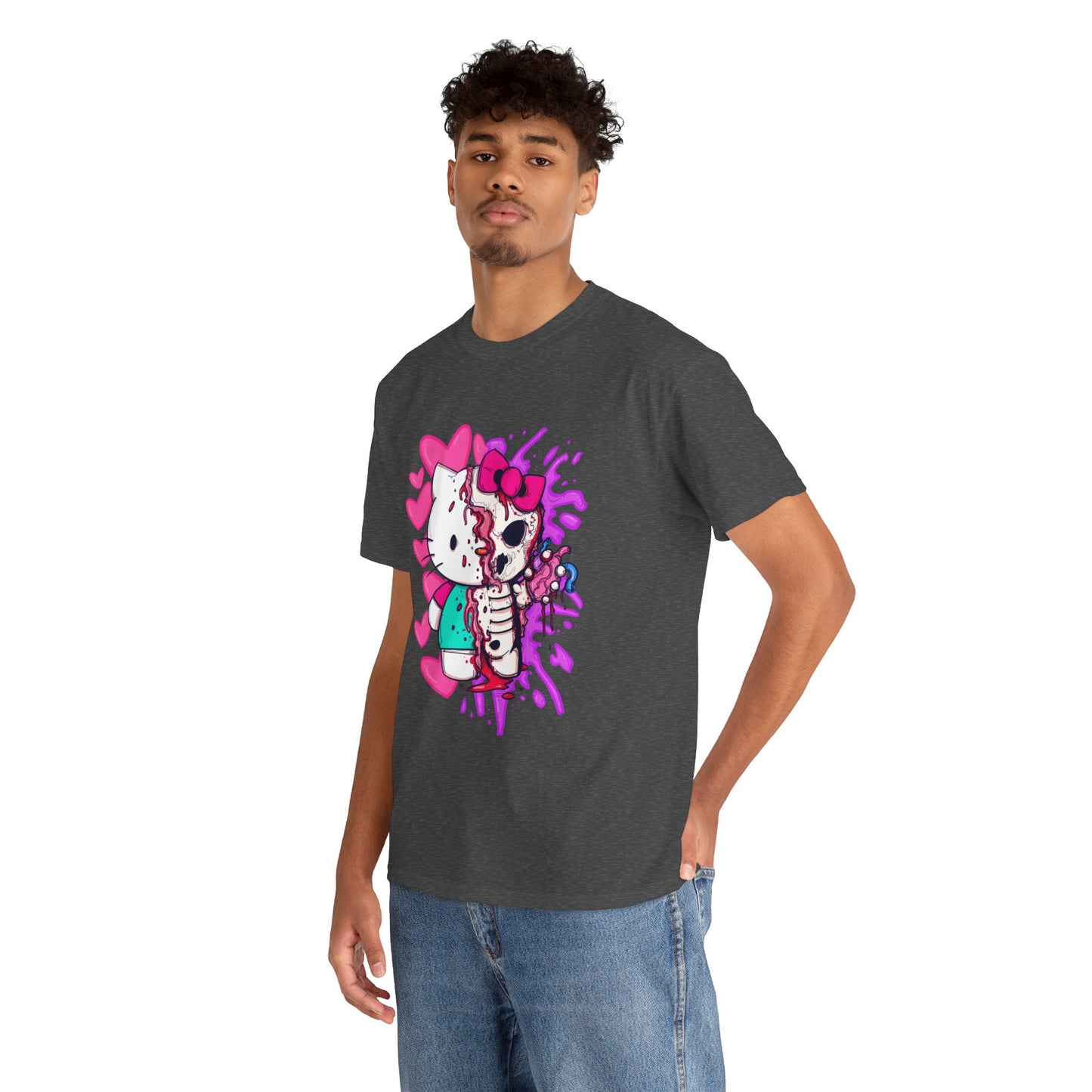 Zombie Kitty Unisex Heavy Cotton Patreon Tee