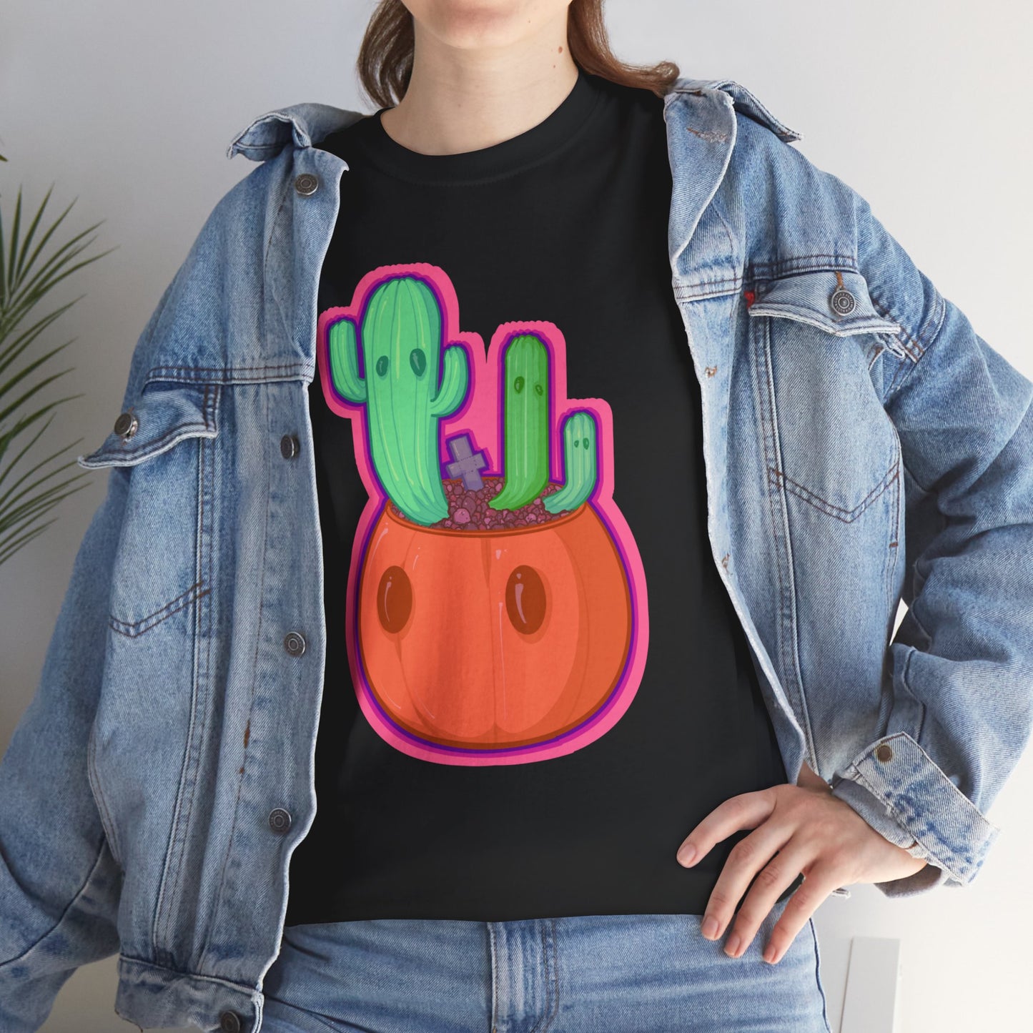 Spooky Succulent Unisex Heavy Cotton Tee