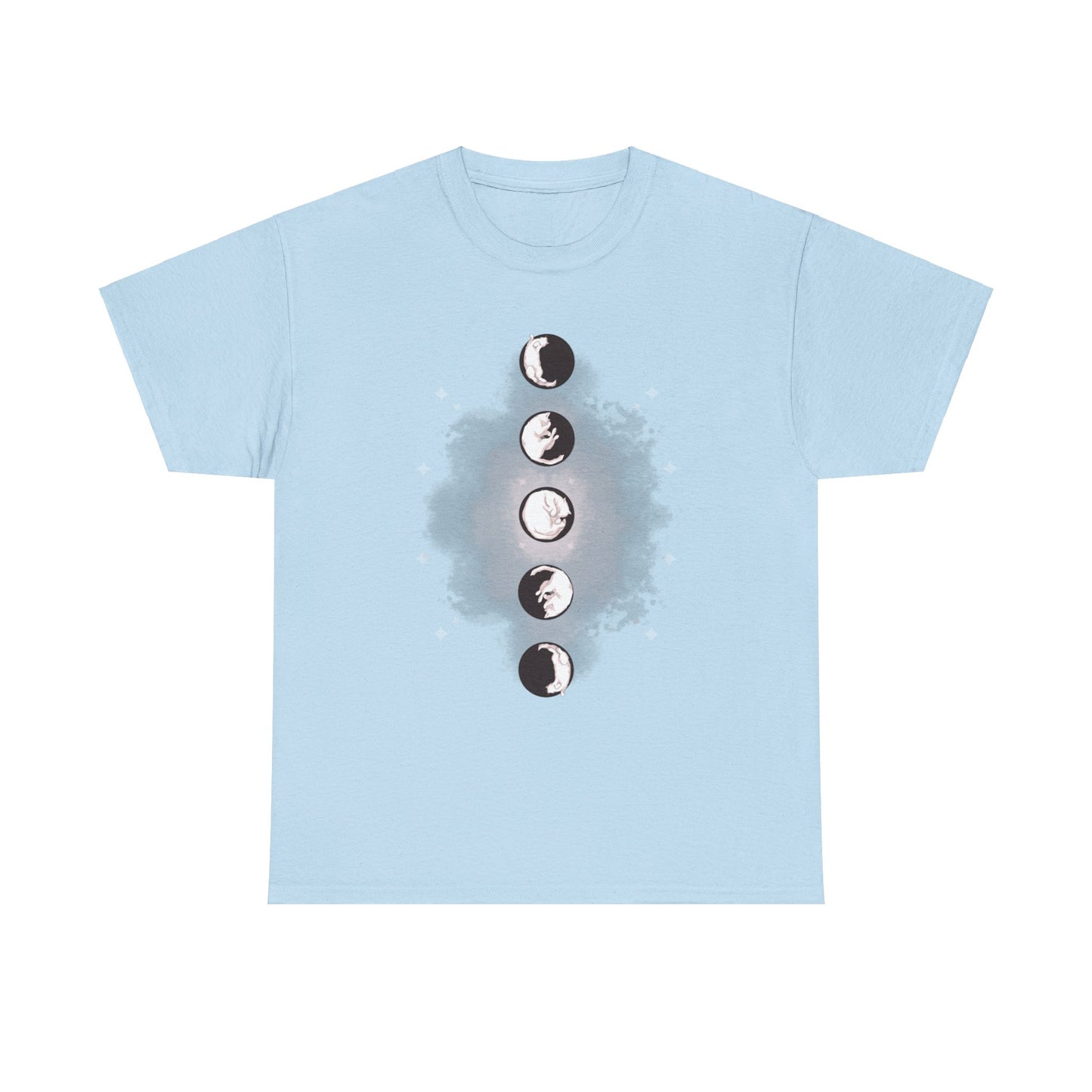 Cat Phases Unisex Heavy Cotton Tee