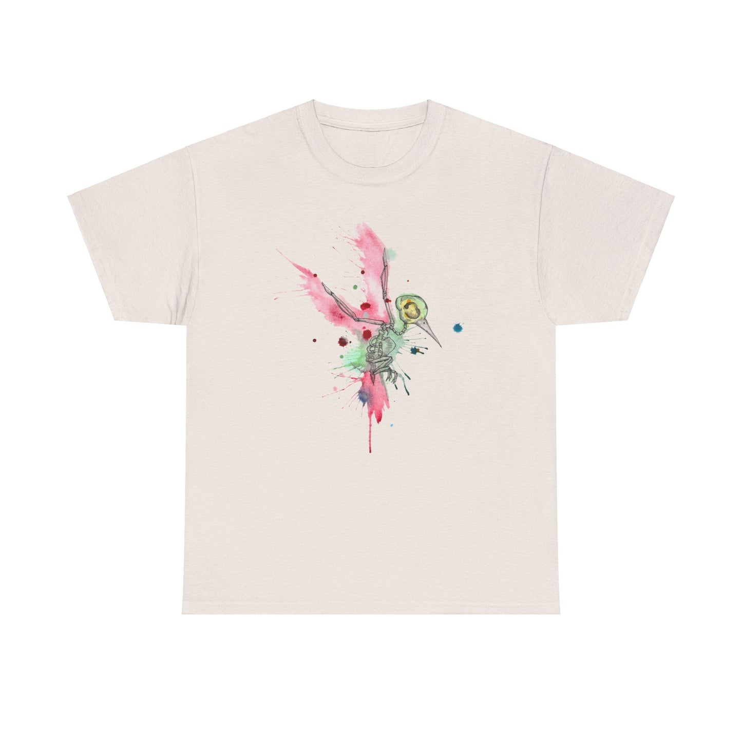 Watercolor Hummingbird Unisex Heavy Cotton Tee