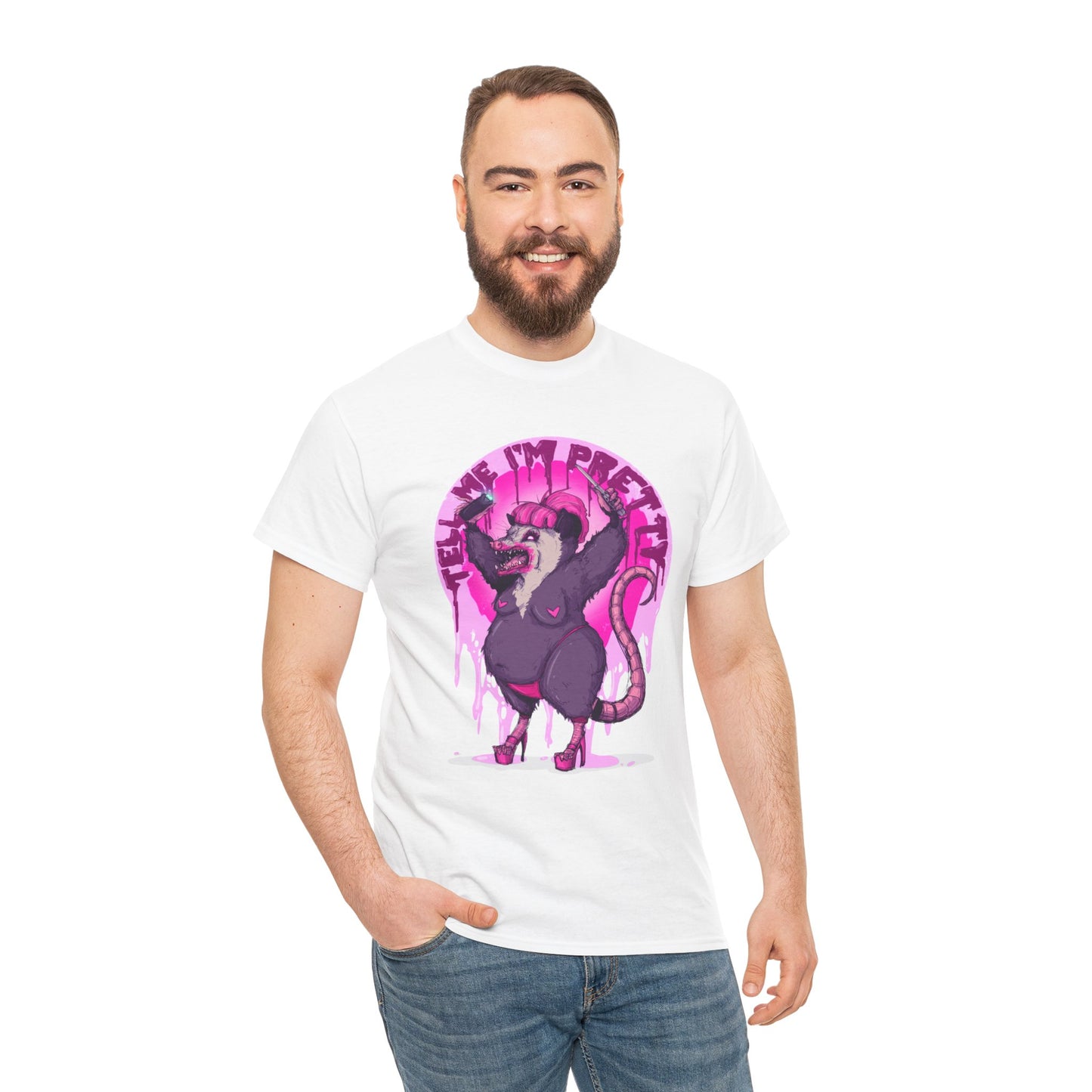 Pretty Opossum Unisex Heavy Cotton Tee