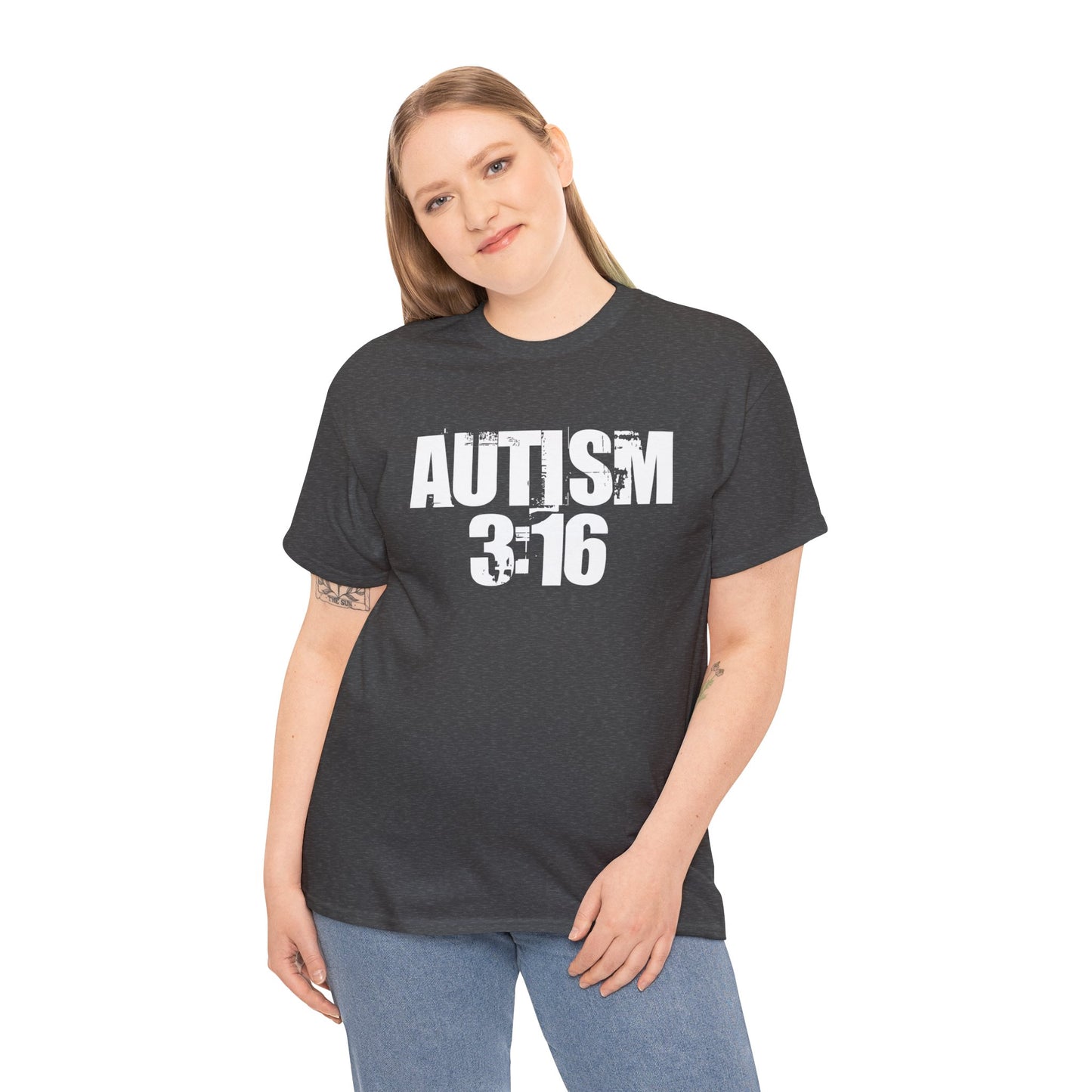Autism 3:16 Unisex Heavy Cotton Tee