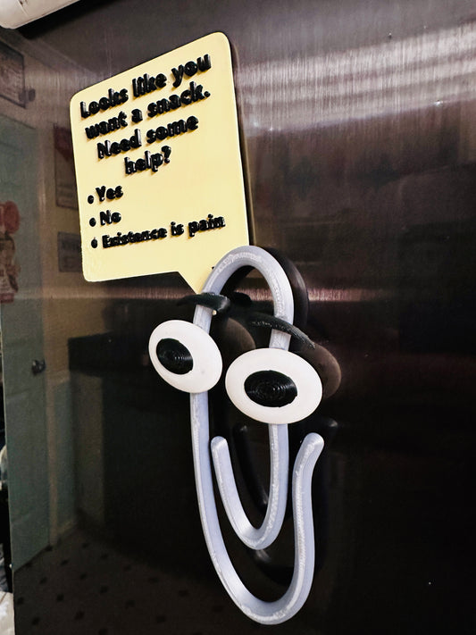 Classic Paper Clip 3D Printed Fridge Magnet
