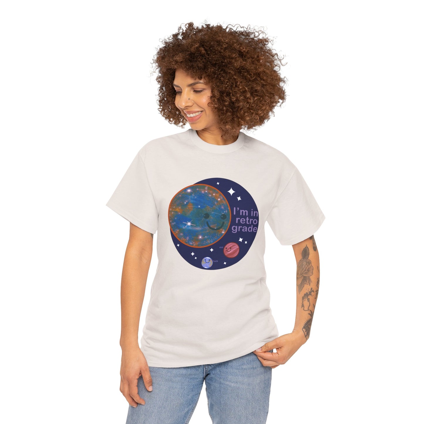 Mercury In Retrograde Unisex Heavy Cotton Tee