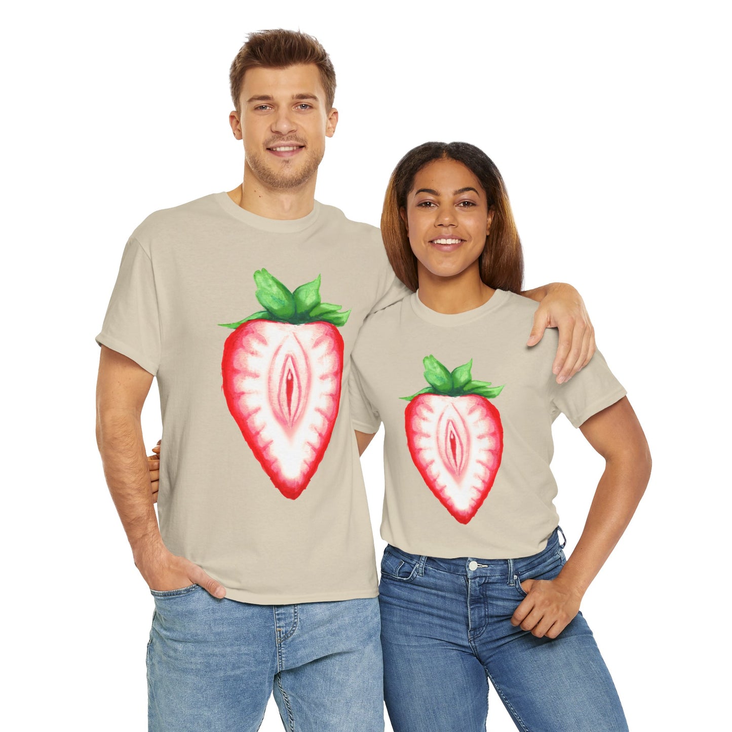 Juicy Strawberry Unisex Heavy Cotton Tee