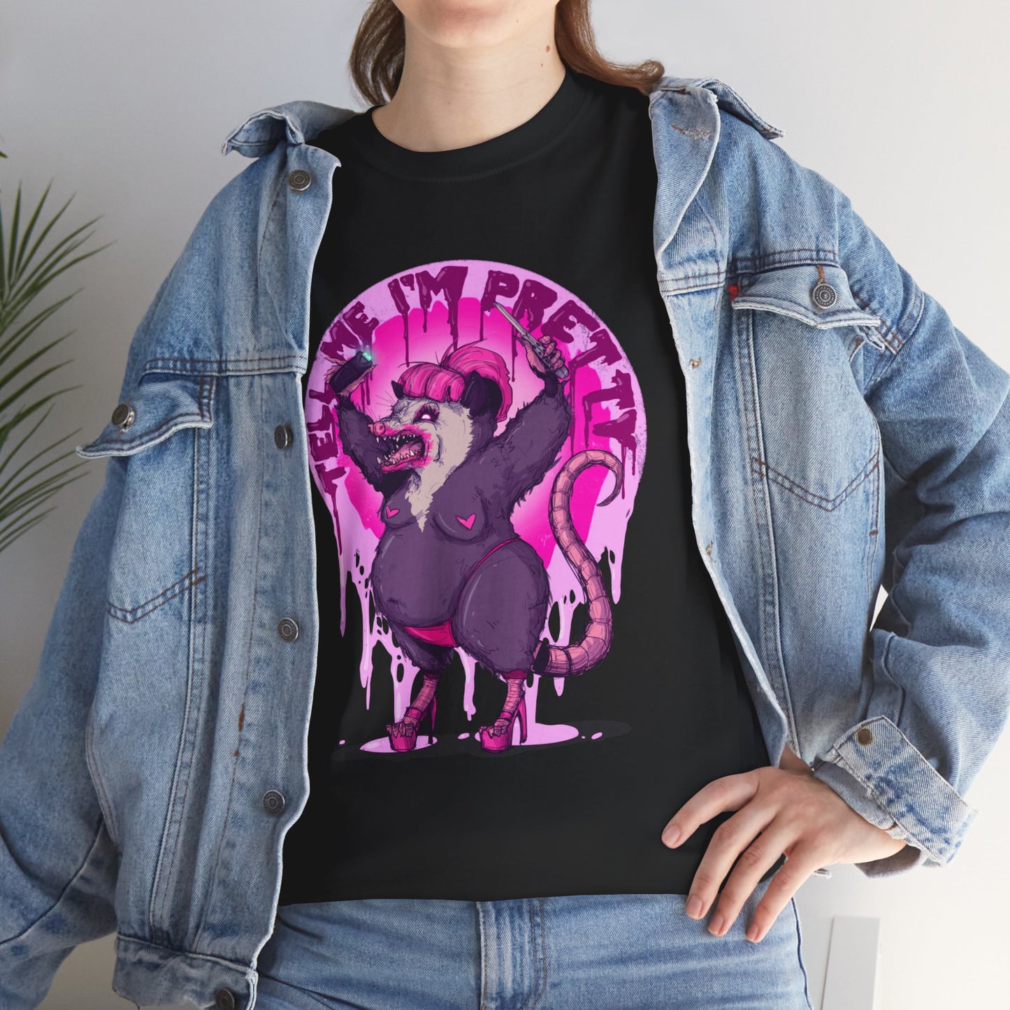 Pretty Opossum Unisex Heavy Cotton Tee