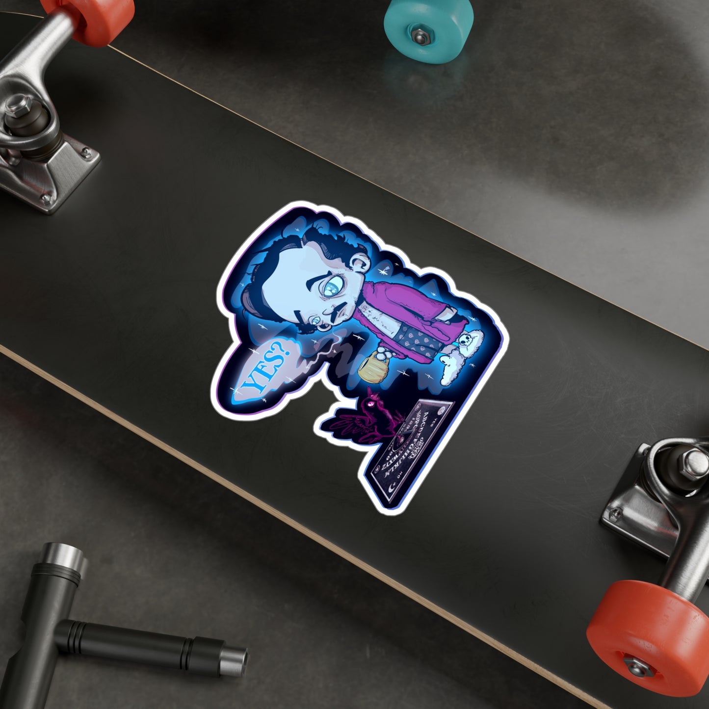 Edgar Allan Ghost Kiss-Cut Vinyl Decal