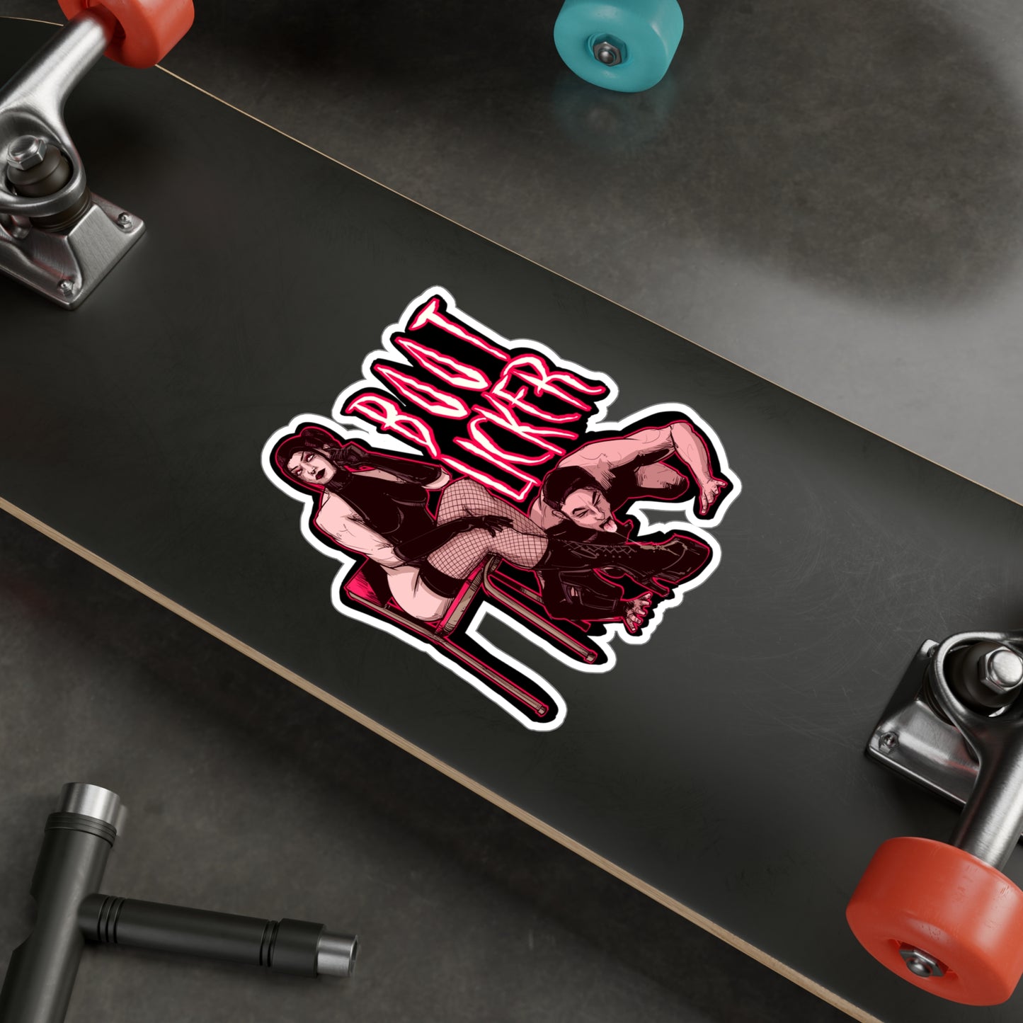 Boot Licker Kiss-Cut Vinyl Decal