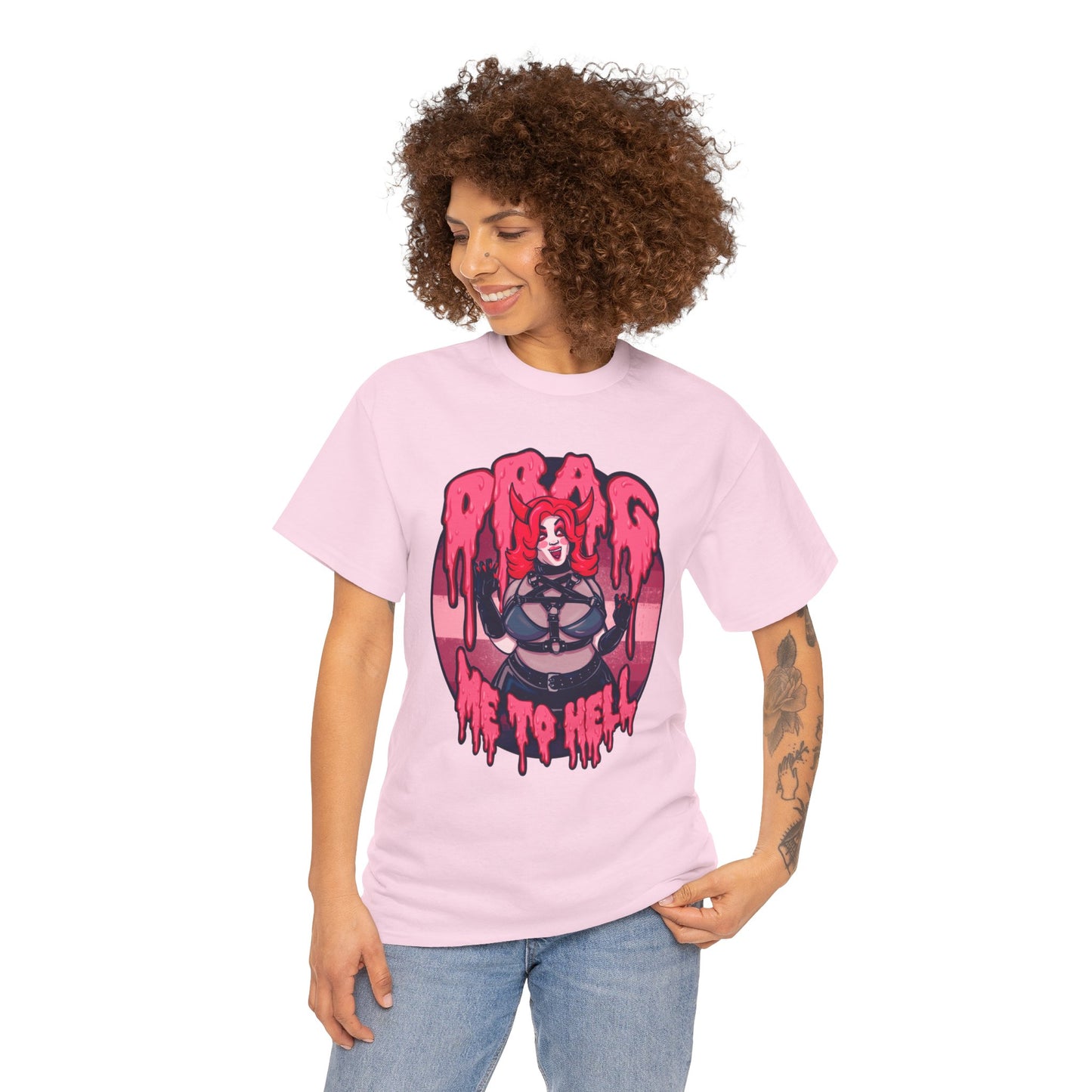 Drag Me To Hell Unisex Heavy Cotton Tee