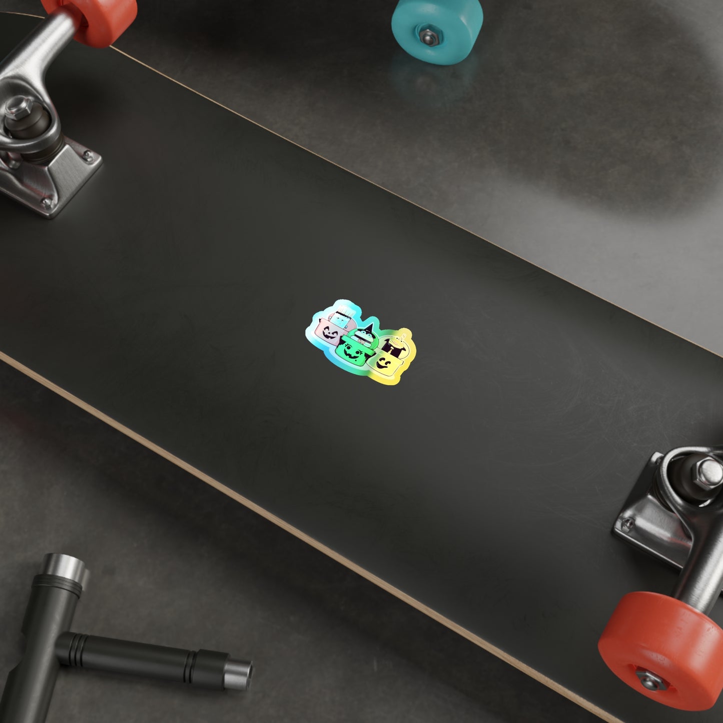 Spooky Fast Food Holographic Die-cut Stickers
