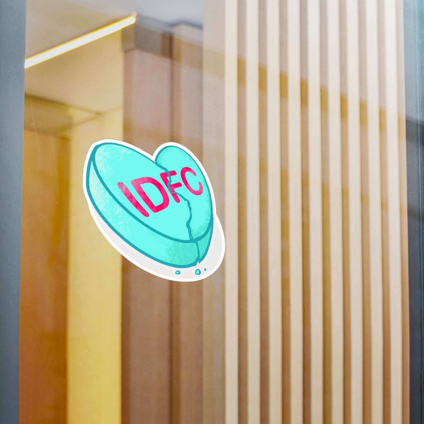 IDFC Heart Kiss-Cut Vinyl Decal
