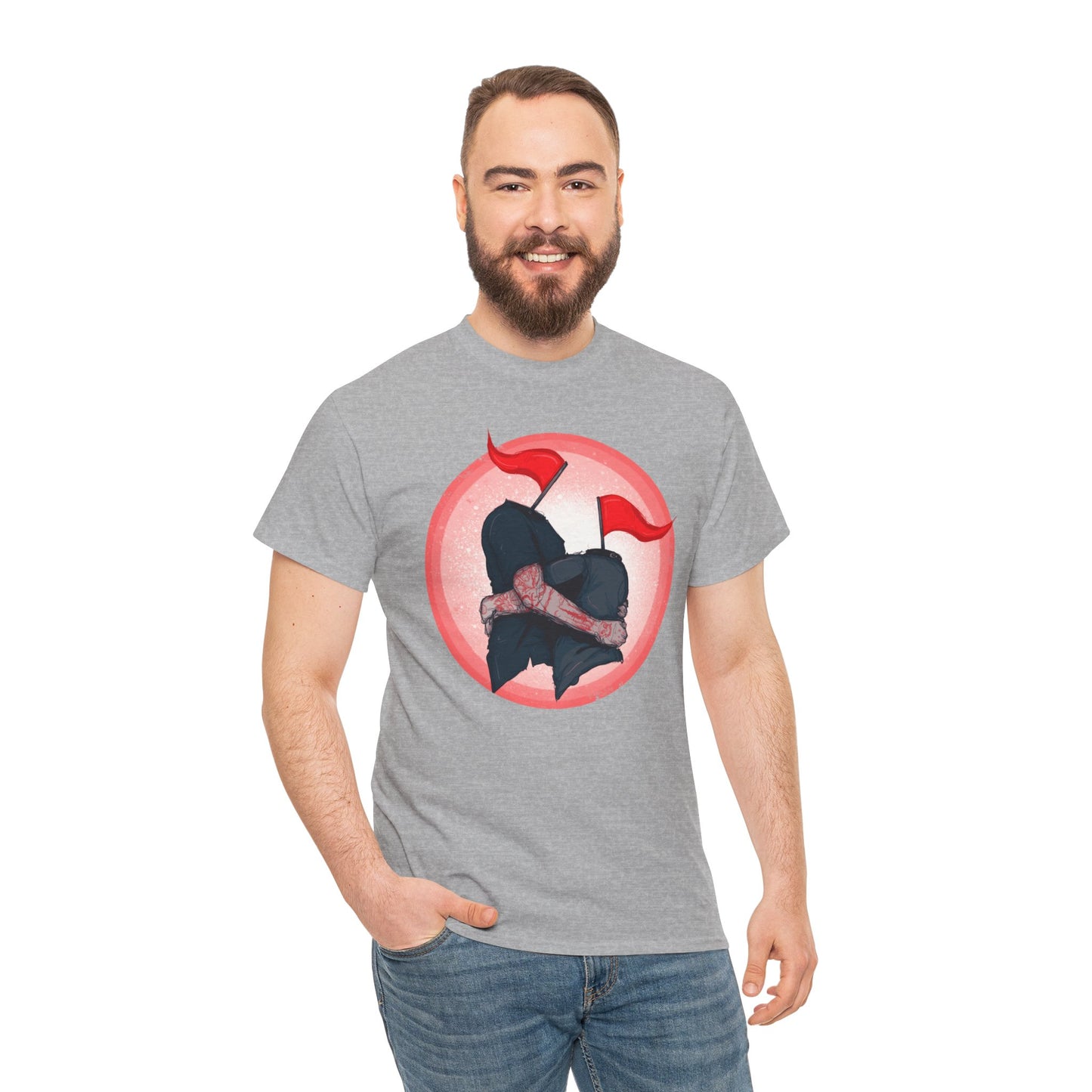 Red Flags Unisex Heavy Cotton Tee