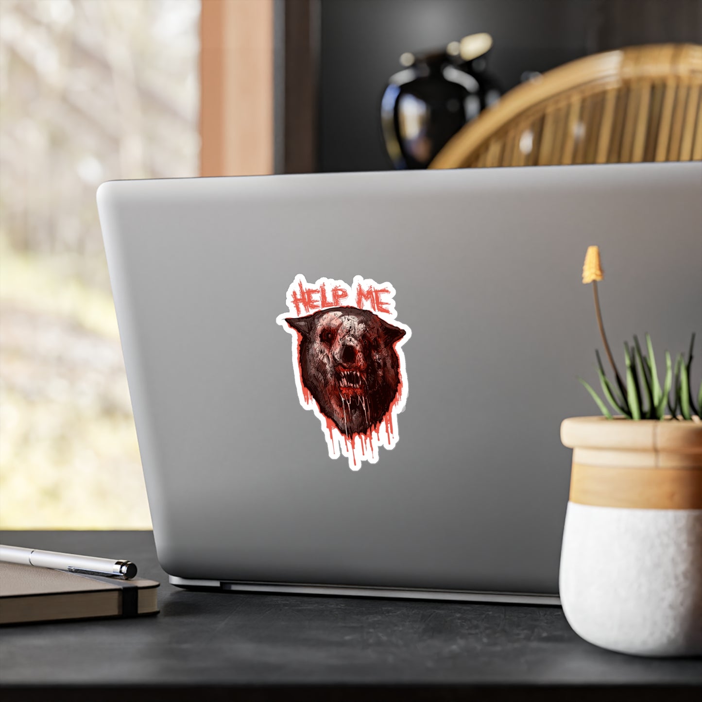 Shimmer Bear Kiss-Cut Vinyl Decal