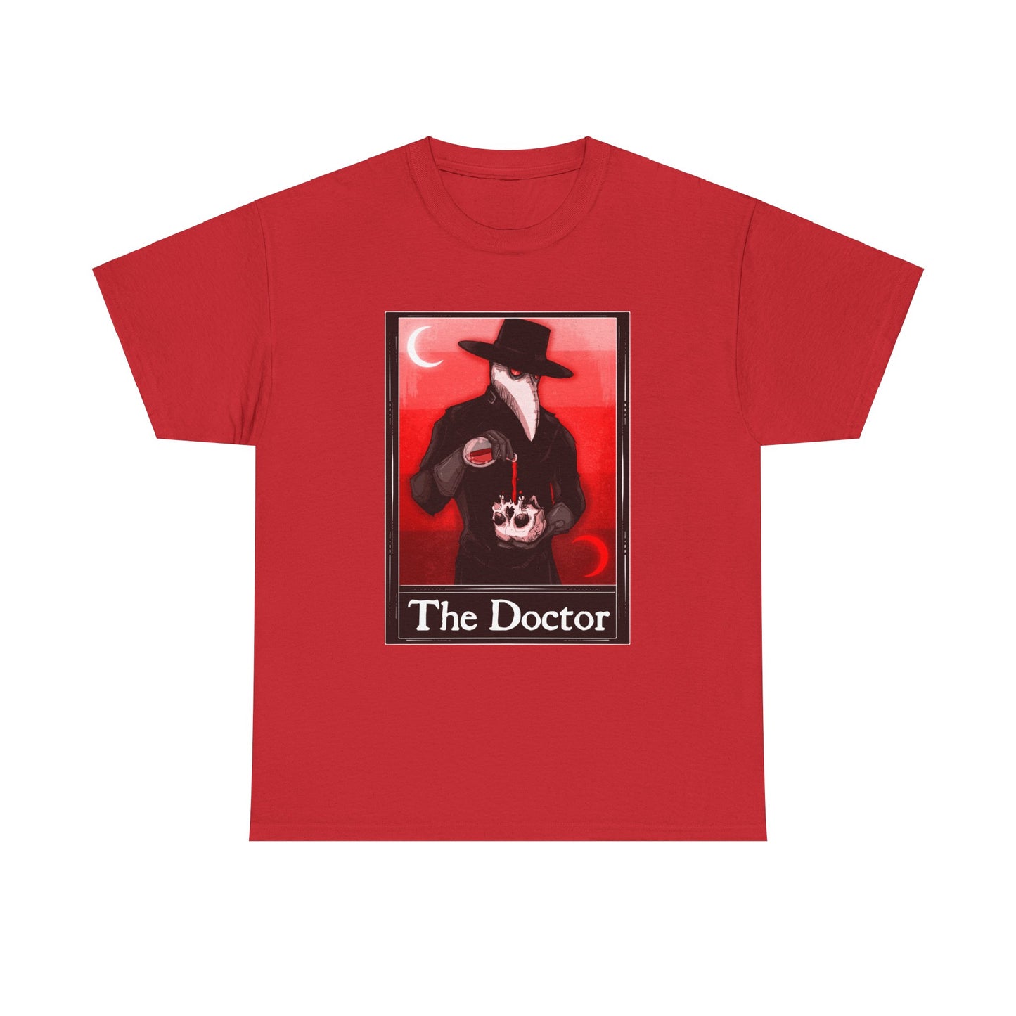 The Doctor Tarot (Front & Back Print) Unisex Heavy Cotton Tee
