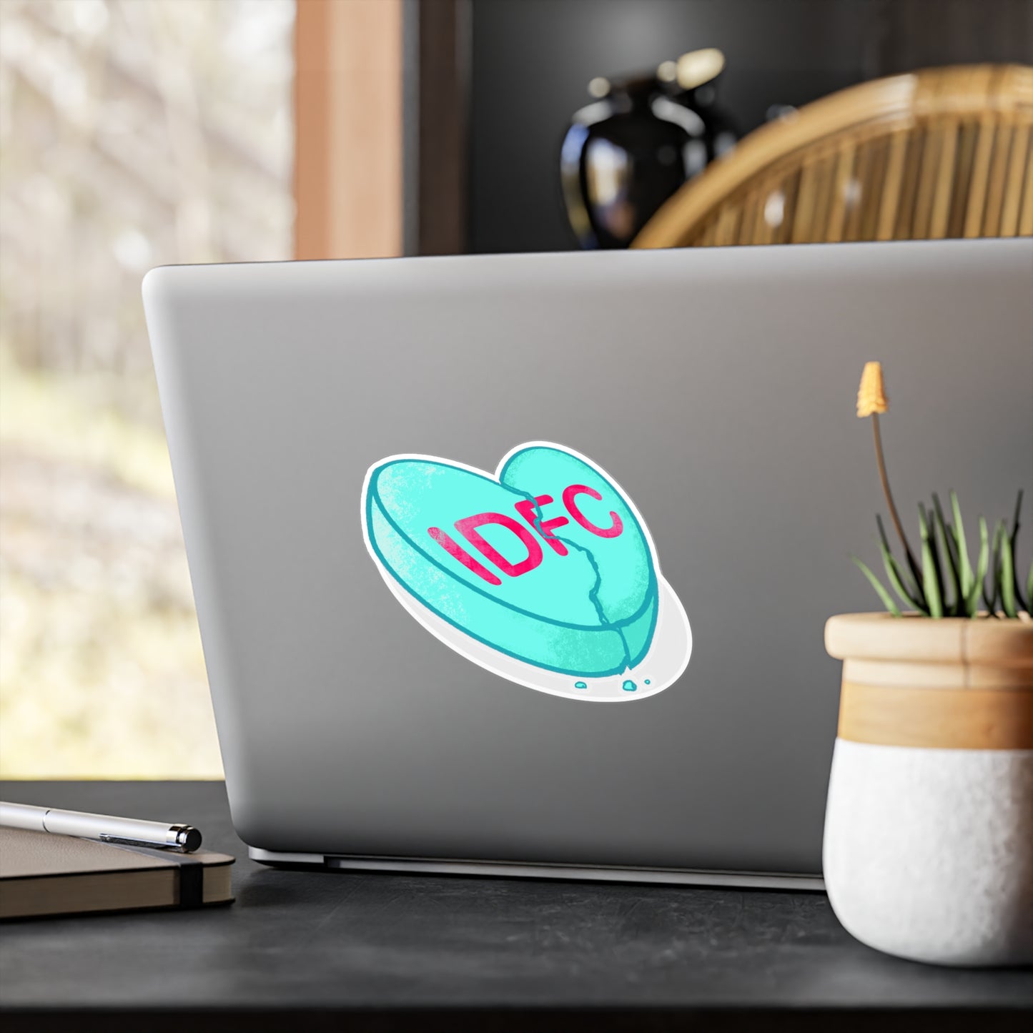 IDFC Heart Kiss-Cut Vinyl Decal