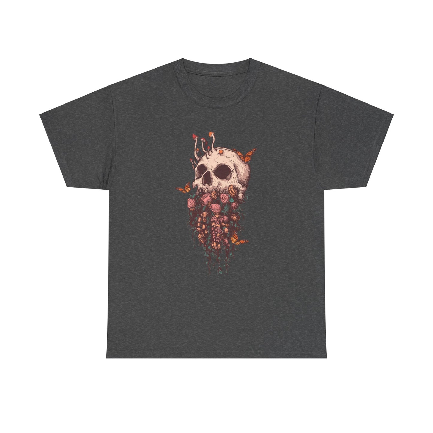 Elemental Skull Nature Unisex Heavy Cotton Tee