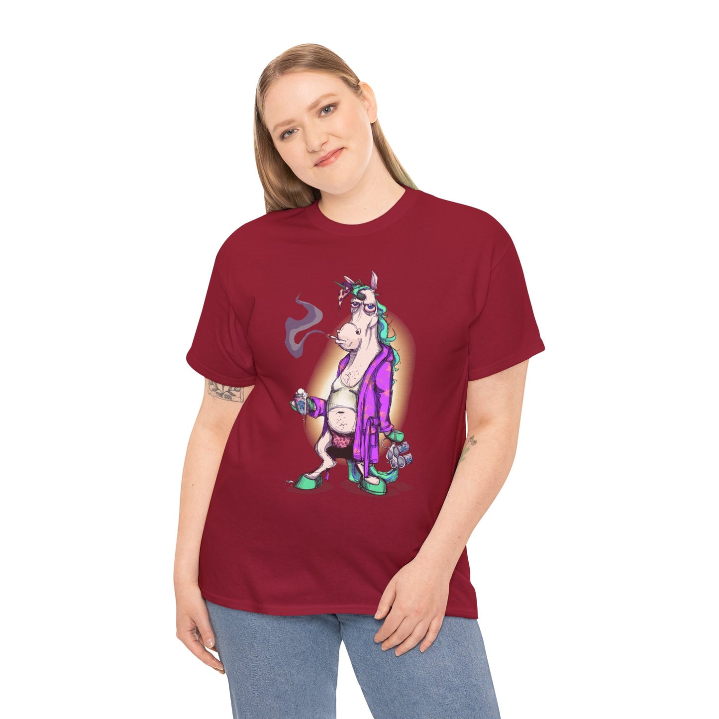 Dontgiveafuckacorn Unisex Heavy Cotton Tee