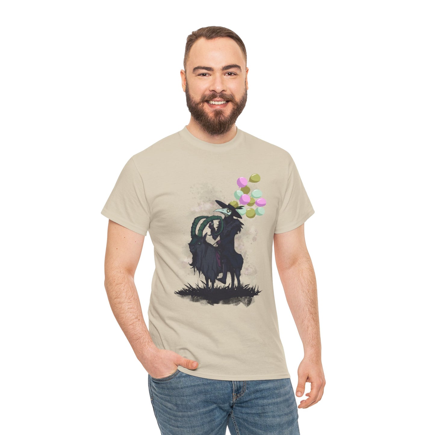 Plague Doctor Balloons Unisex Heavy Cotton Tee