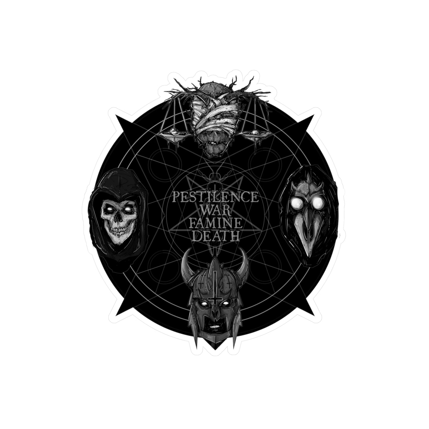 Four Horseman Kiss-Cut Vinyl Decal