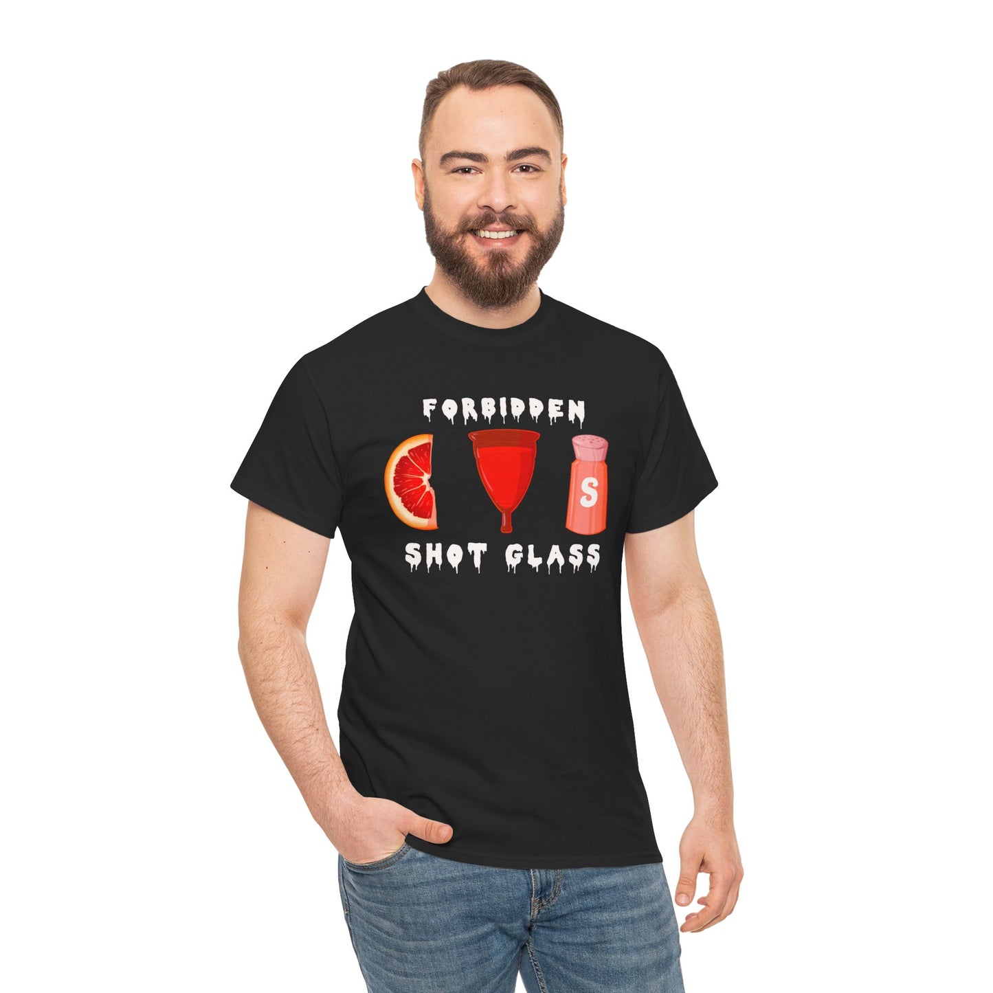 Forbidden Shot Glass Unisex Heavy Cotton Tee