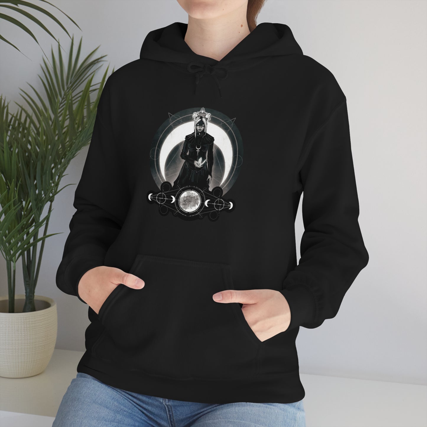 Moon Goddess Unisex Heavy Blend Hooded Sweatshirt