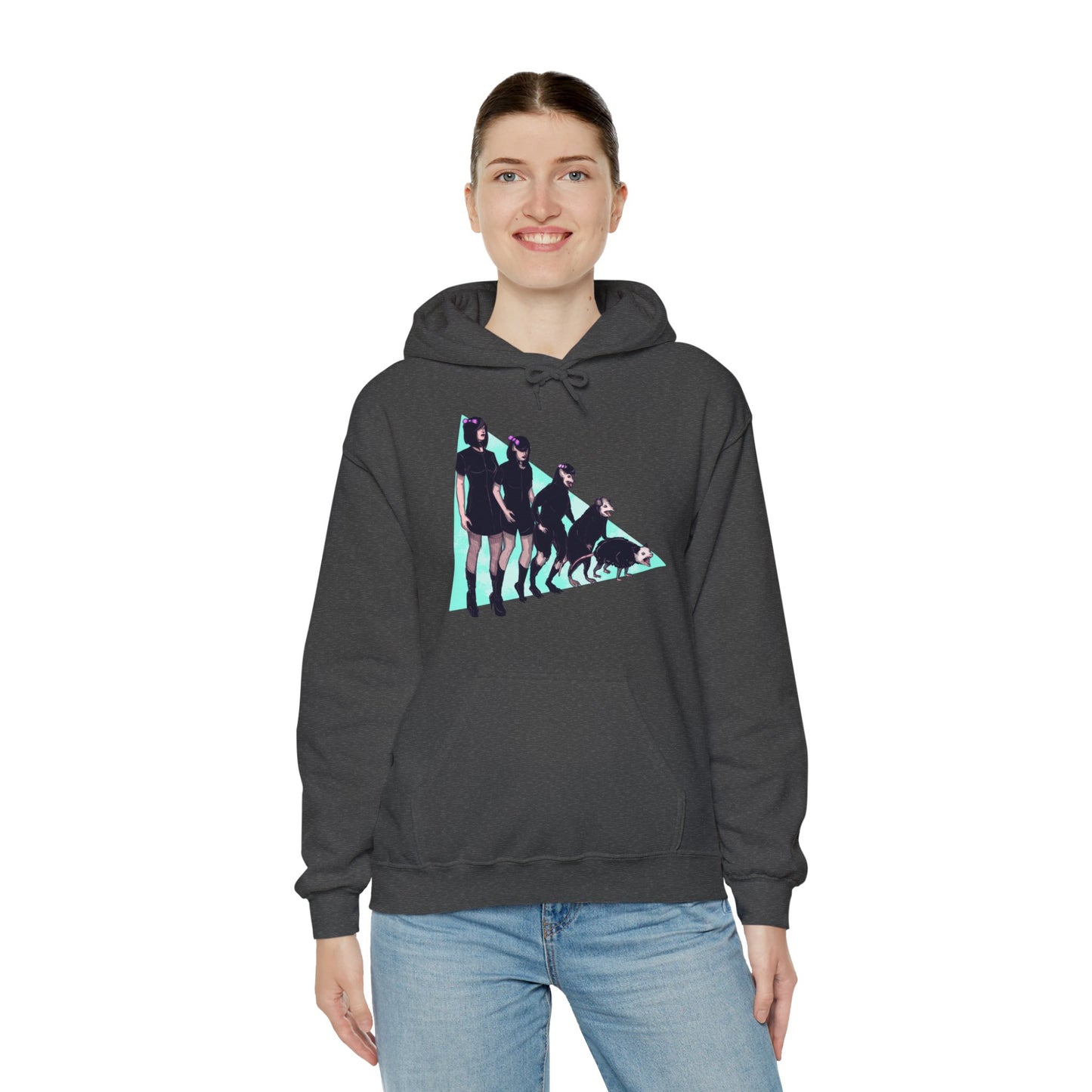 Opossum Girl Unisex Heavy Blend Hooded Sweatshirt