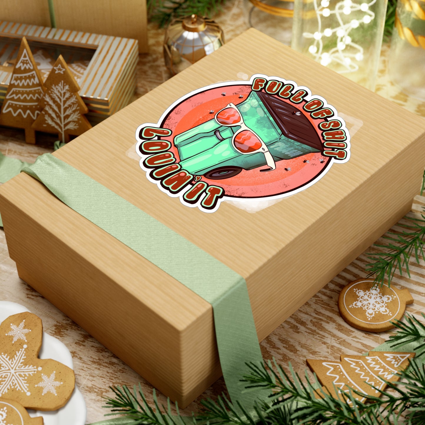 Full Of Shit Kiss-Cut Vinyl Decal