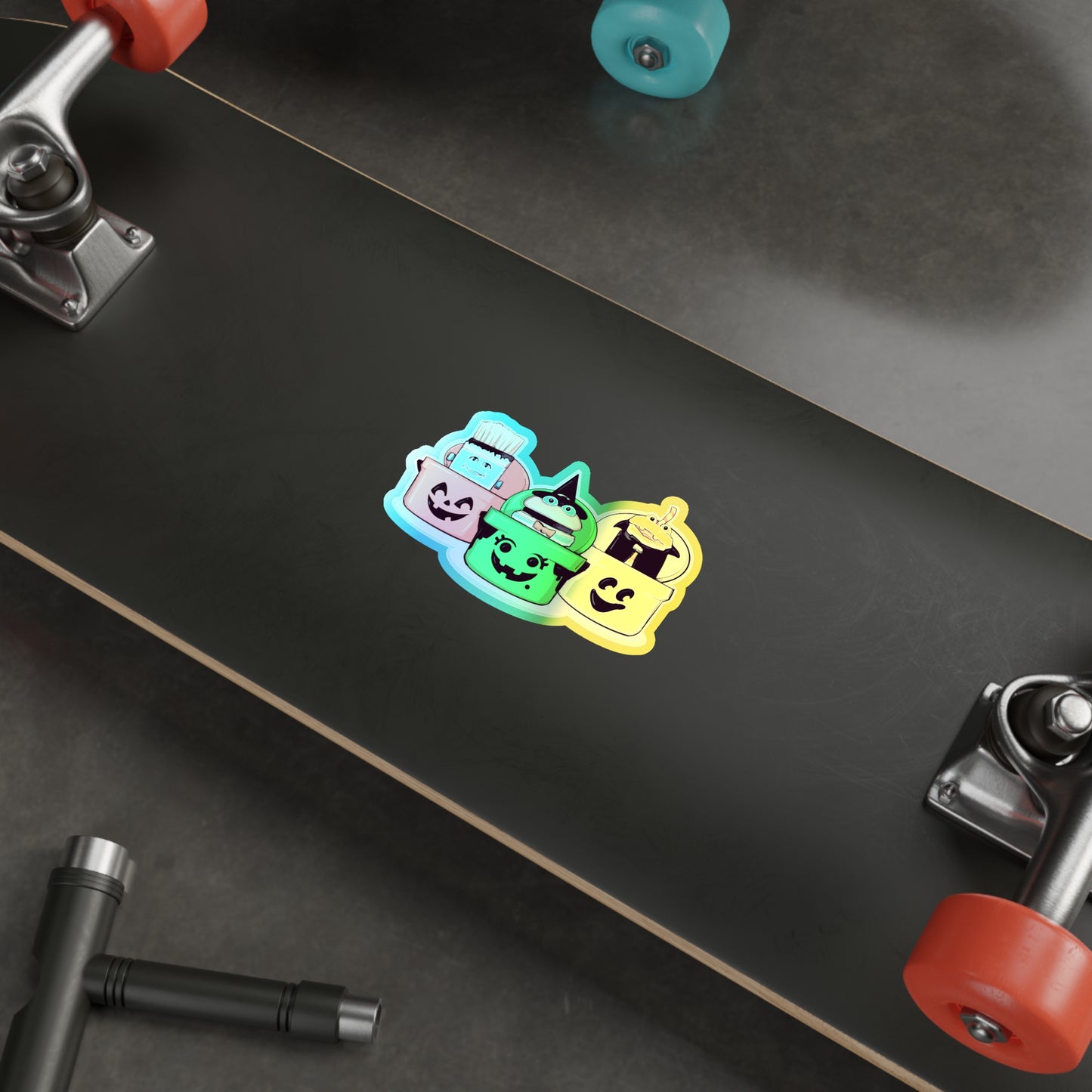 Spooky Fast Food Holographic Die-cut Stickers