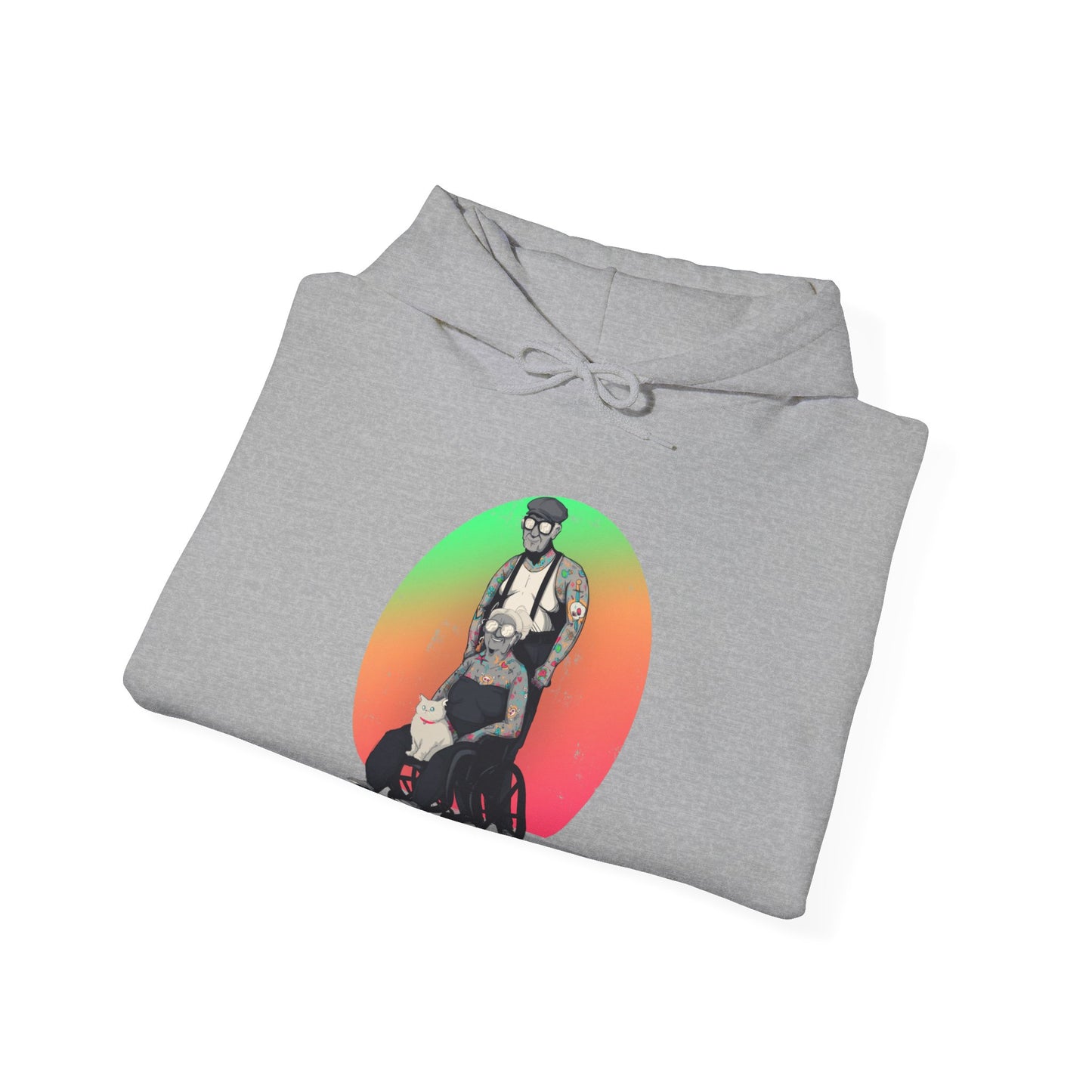 Inked & Elderly Unisex Heavy Blend Hooded Sweatshirt