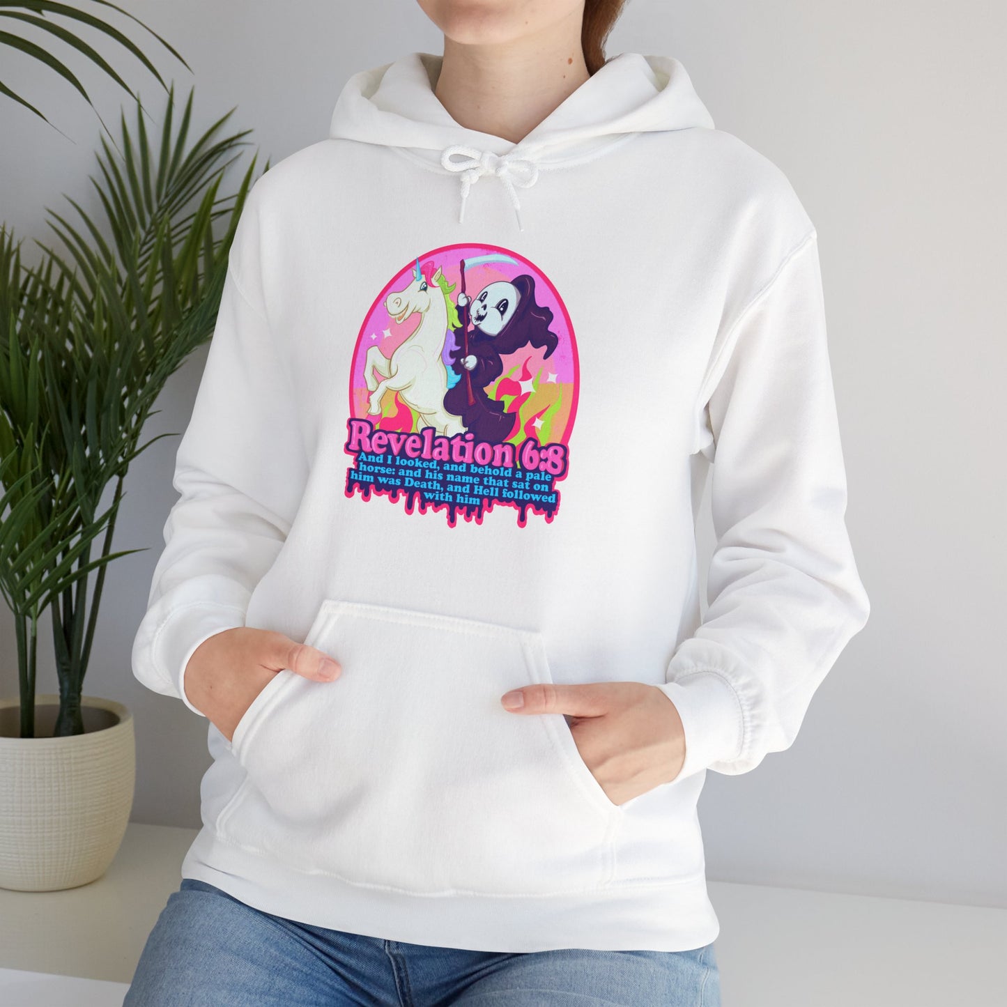 Revelation 6:8 Unisex Heavy Blend Hooded Sweatshirt