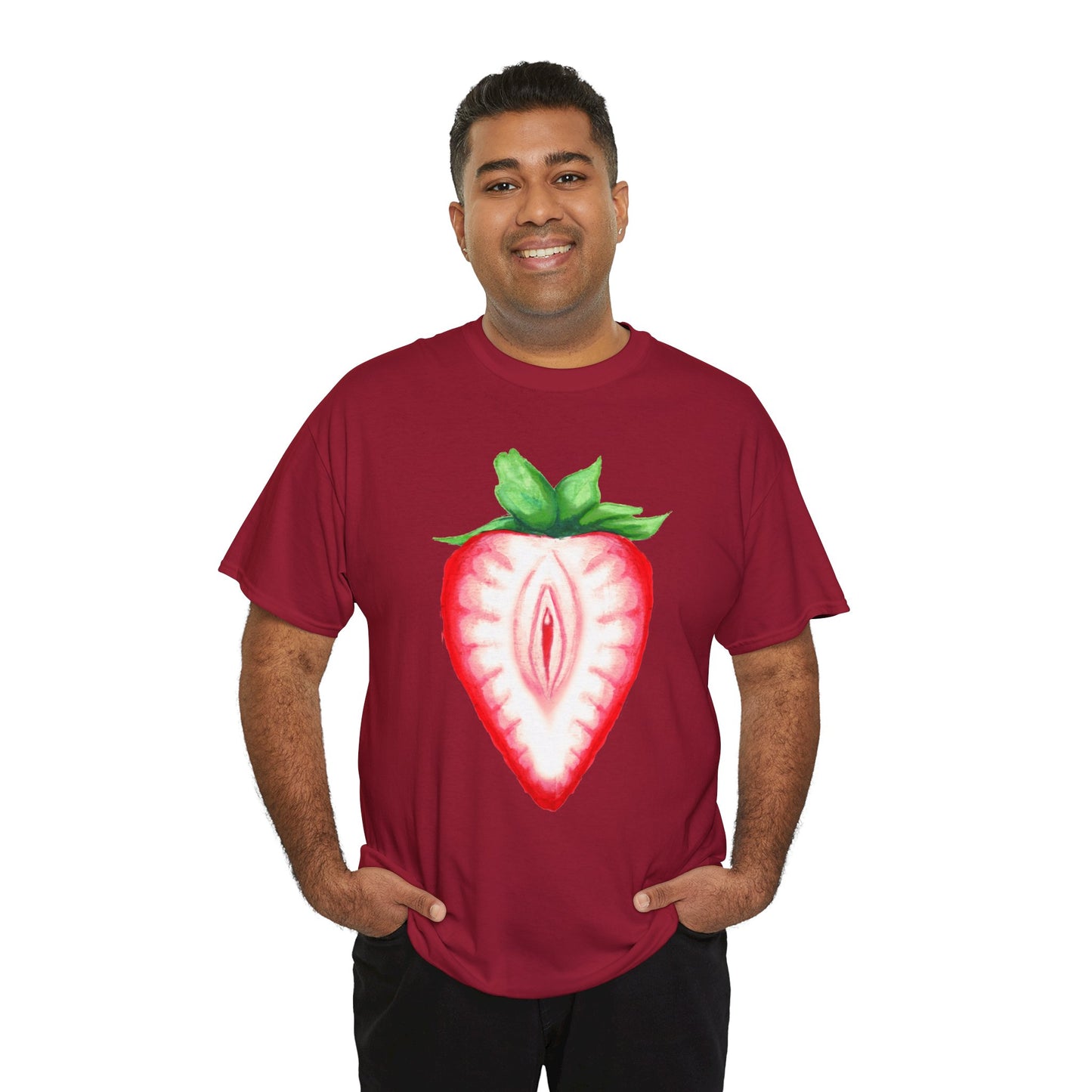 Juicy Strawberry Unisex Heavy Cotton Tee