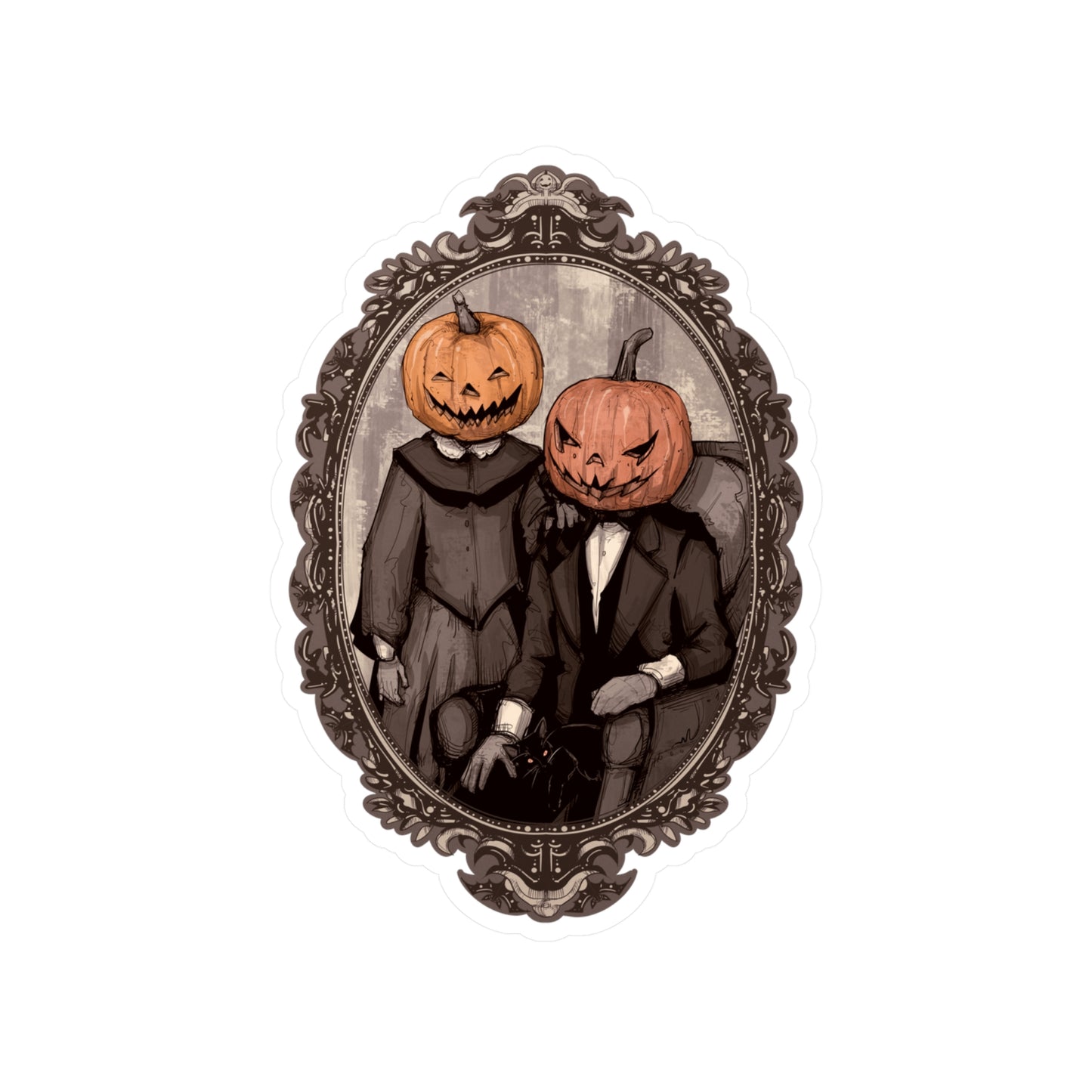 Victorian Halloween Kiss-Cut Vinyl Decal
