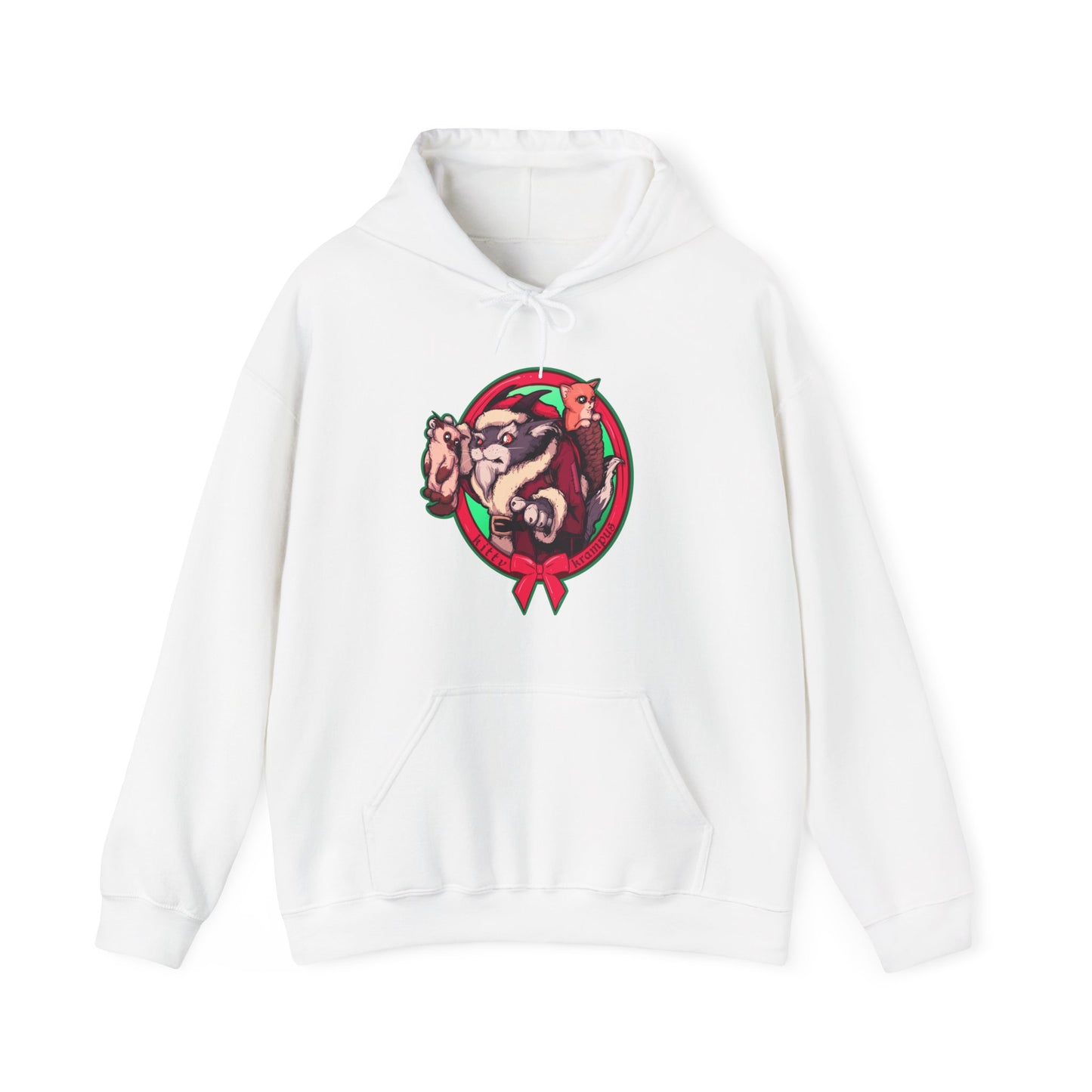 Kitty Krampus Unisex Heavy Blend Hooded Sweatshirt