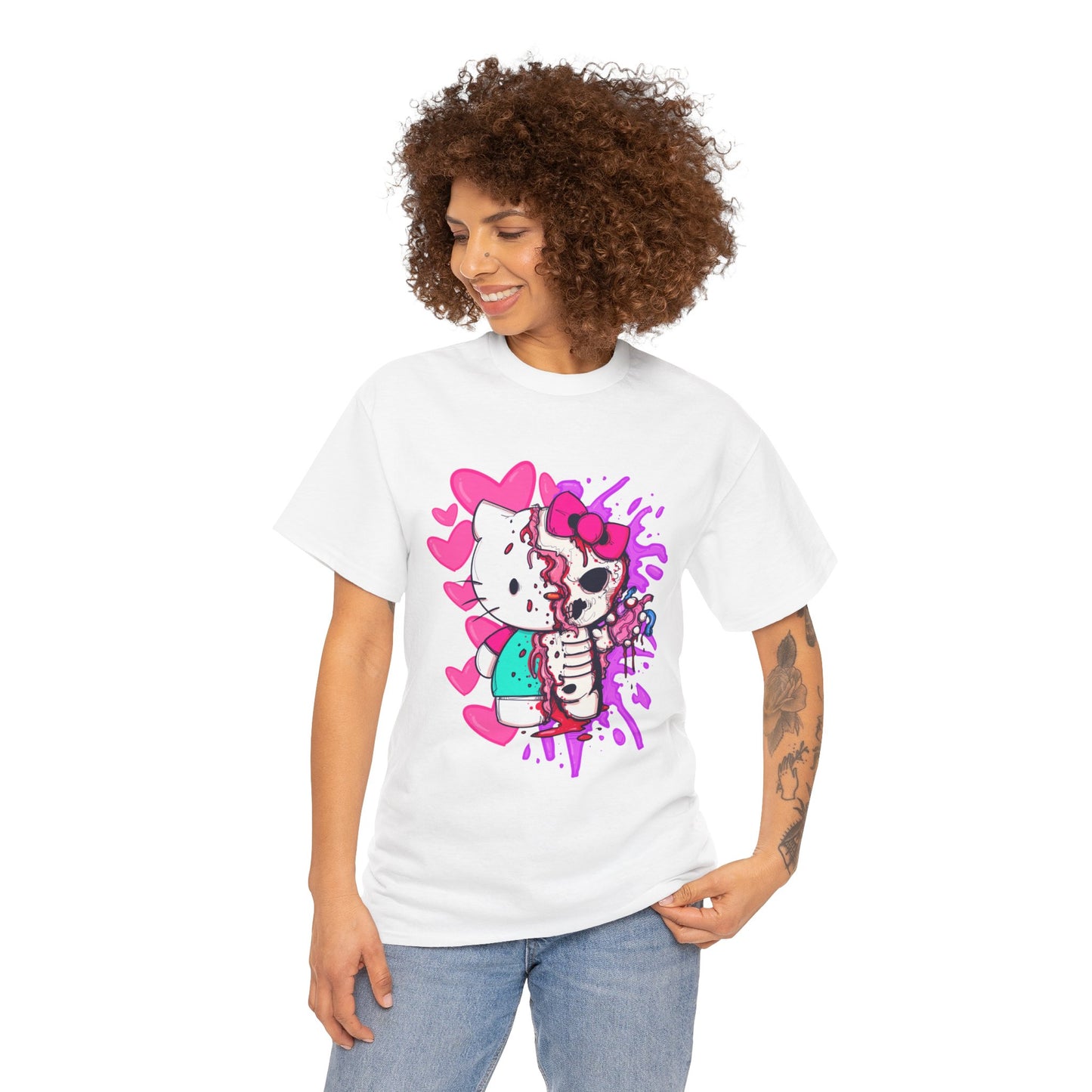 Zombie Kitty Unisex Heavy Cotton Patreon Tee