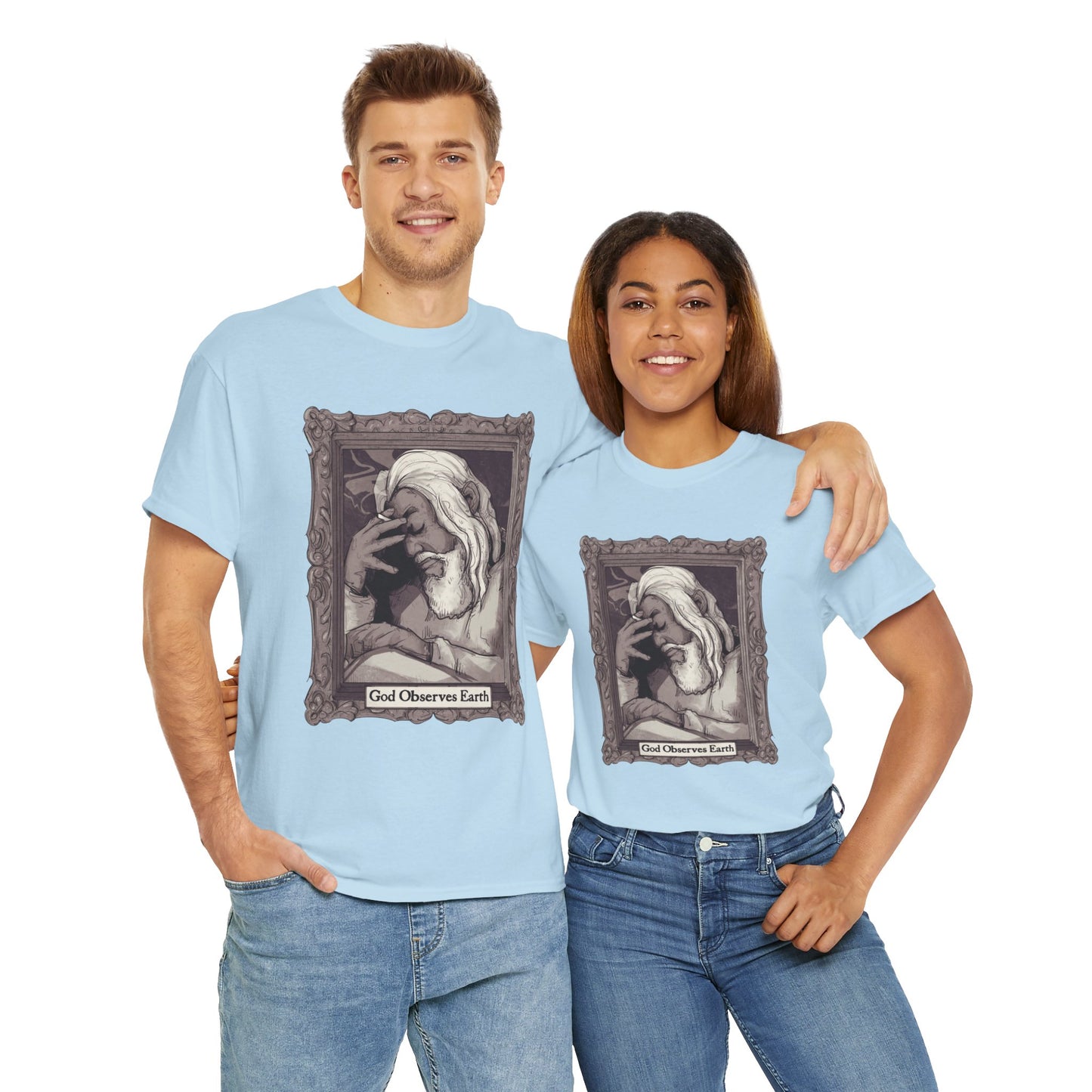 God Observes Earth Unisex Heavy Cotton Tee