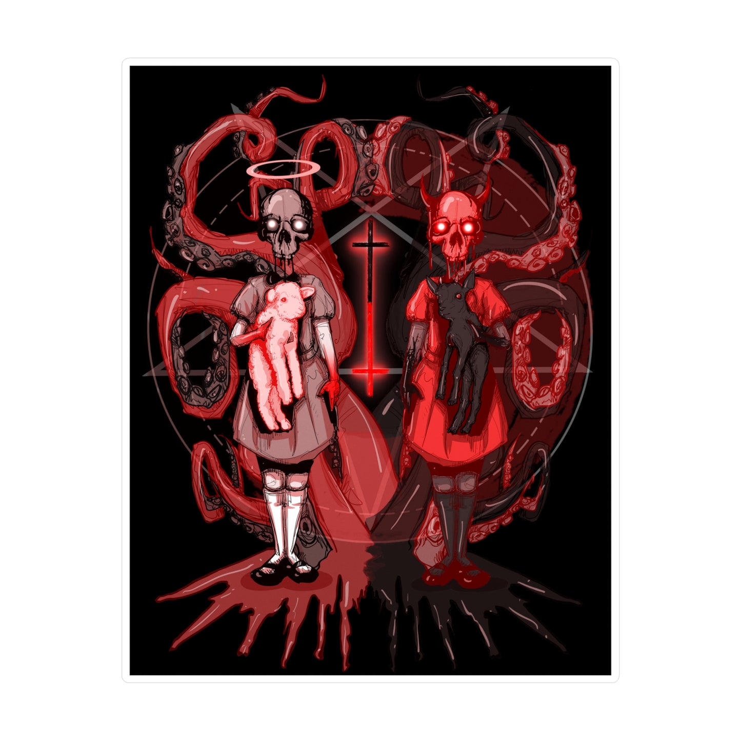 The Twins Kiss-Cut Vinyl Decal