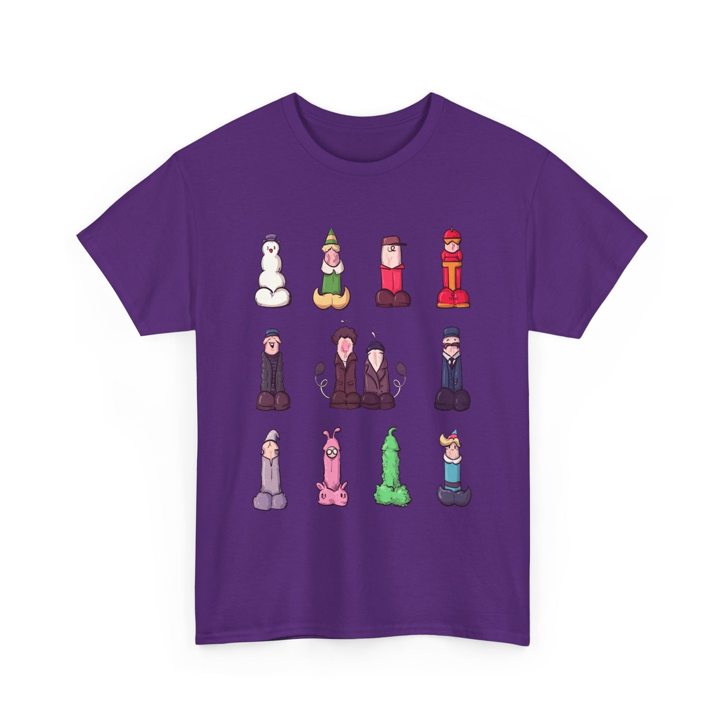 12 Dicks Of Christmas Unisex Heavy Cotton Tee