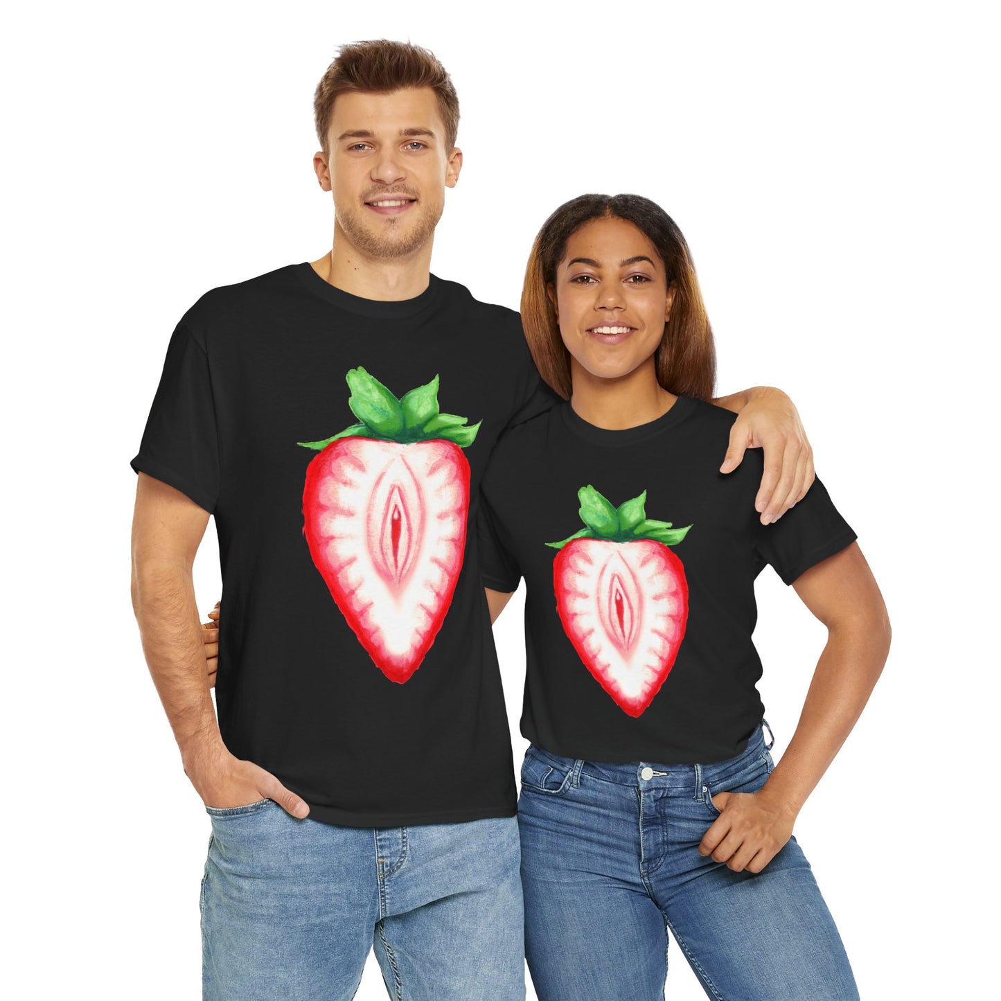 Juicy Strawberry Unisex Heavy Cotton Tee