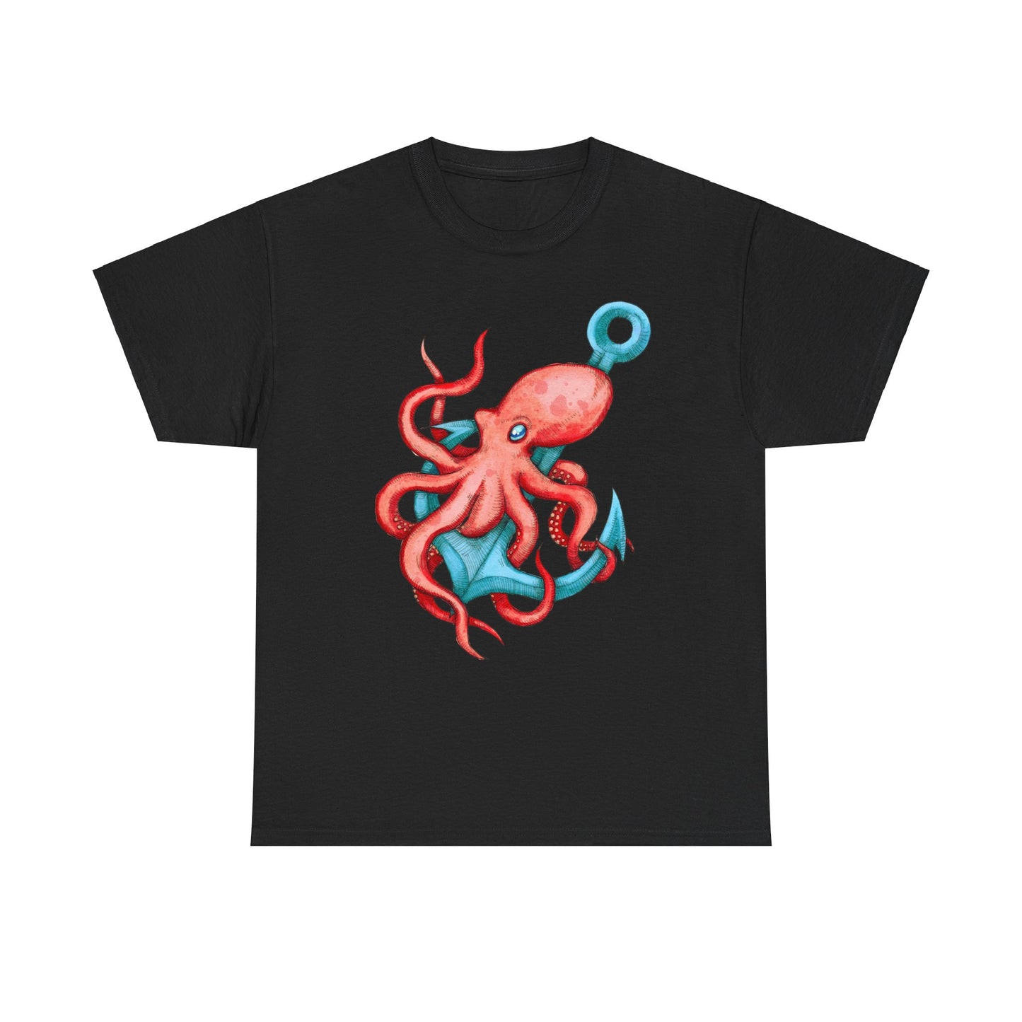 Octopus Anchor Unisex Heavy Cotton Tee